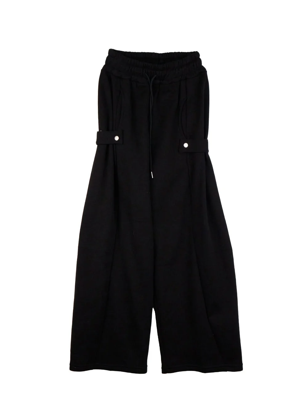 Cozy Pintuck Buttoned Wide-Leg Sweatpants IJ510 - Image 12