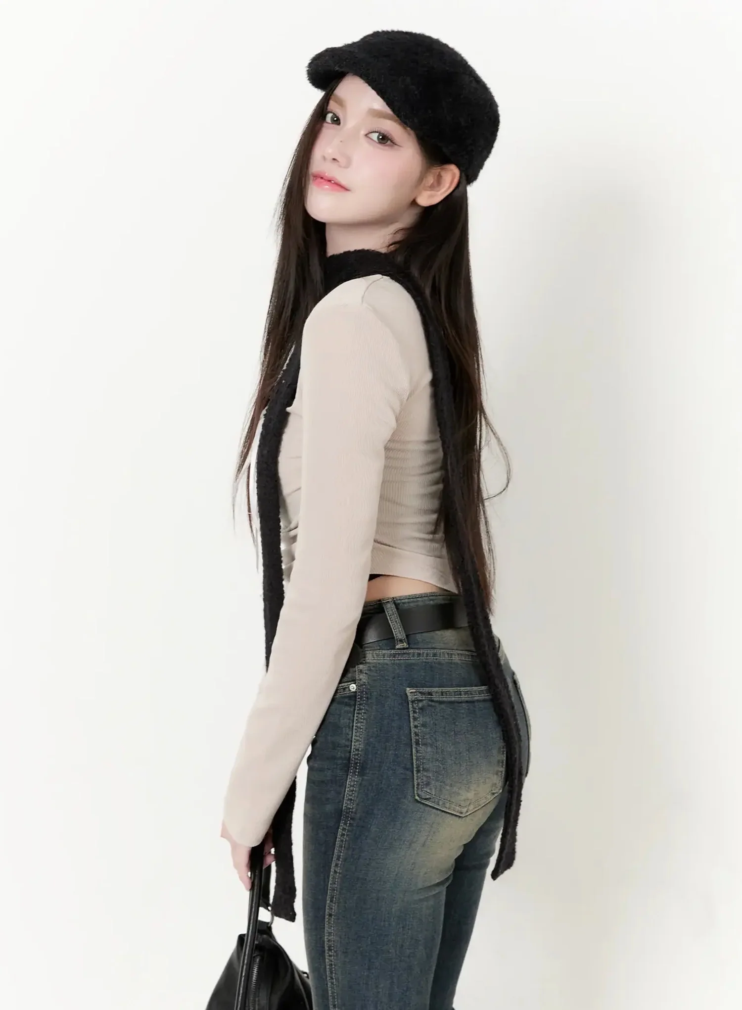 Cozy Woolen Flat Cap IO520 - Image 2