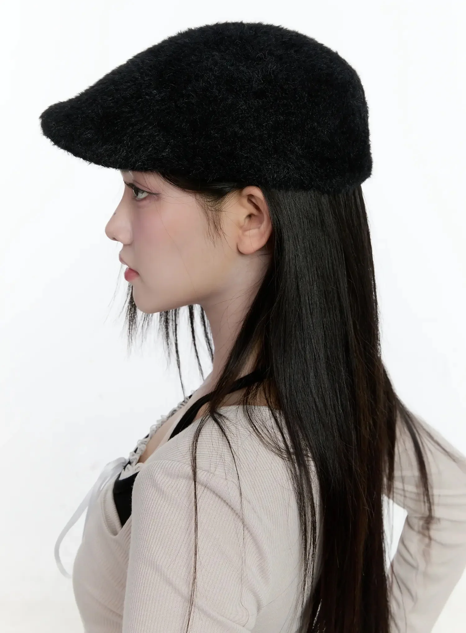 Cozy Woolen Flat Cap IO520 - Image 7