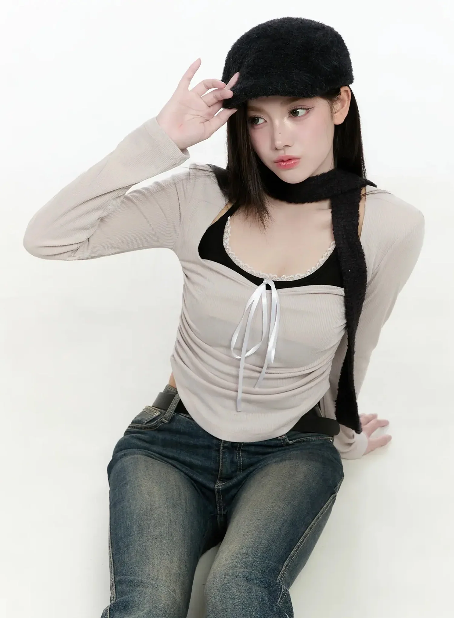 Cozy Woolen Flat Cap IO520 - Image 9
