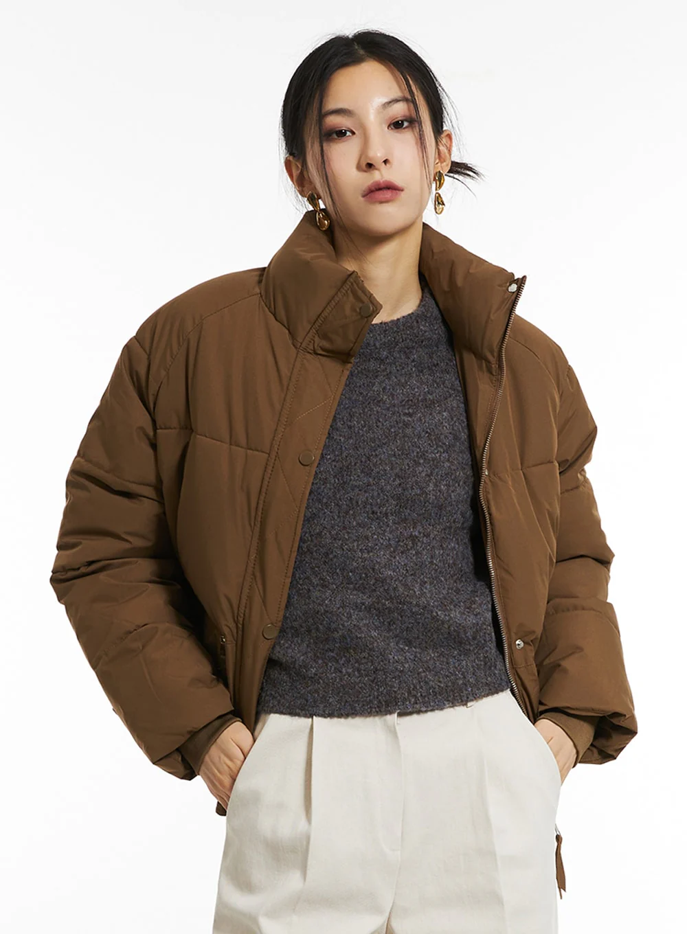 Crew Neck Knit Sweater IN308 - Image 6