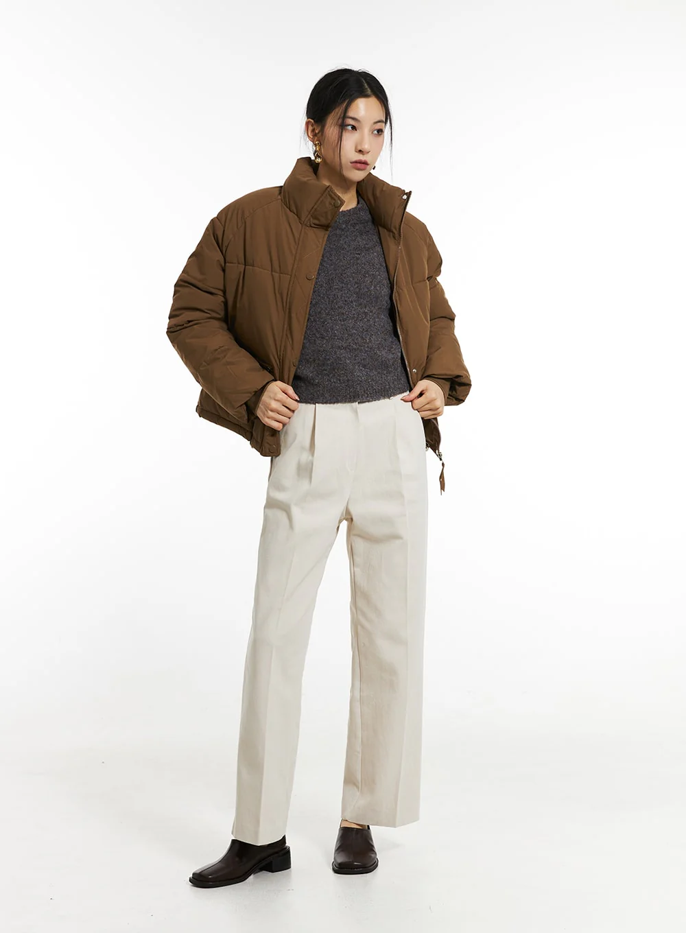 Crew Neck Knit Sweater IN308 - Image 7