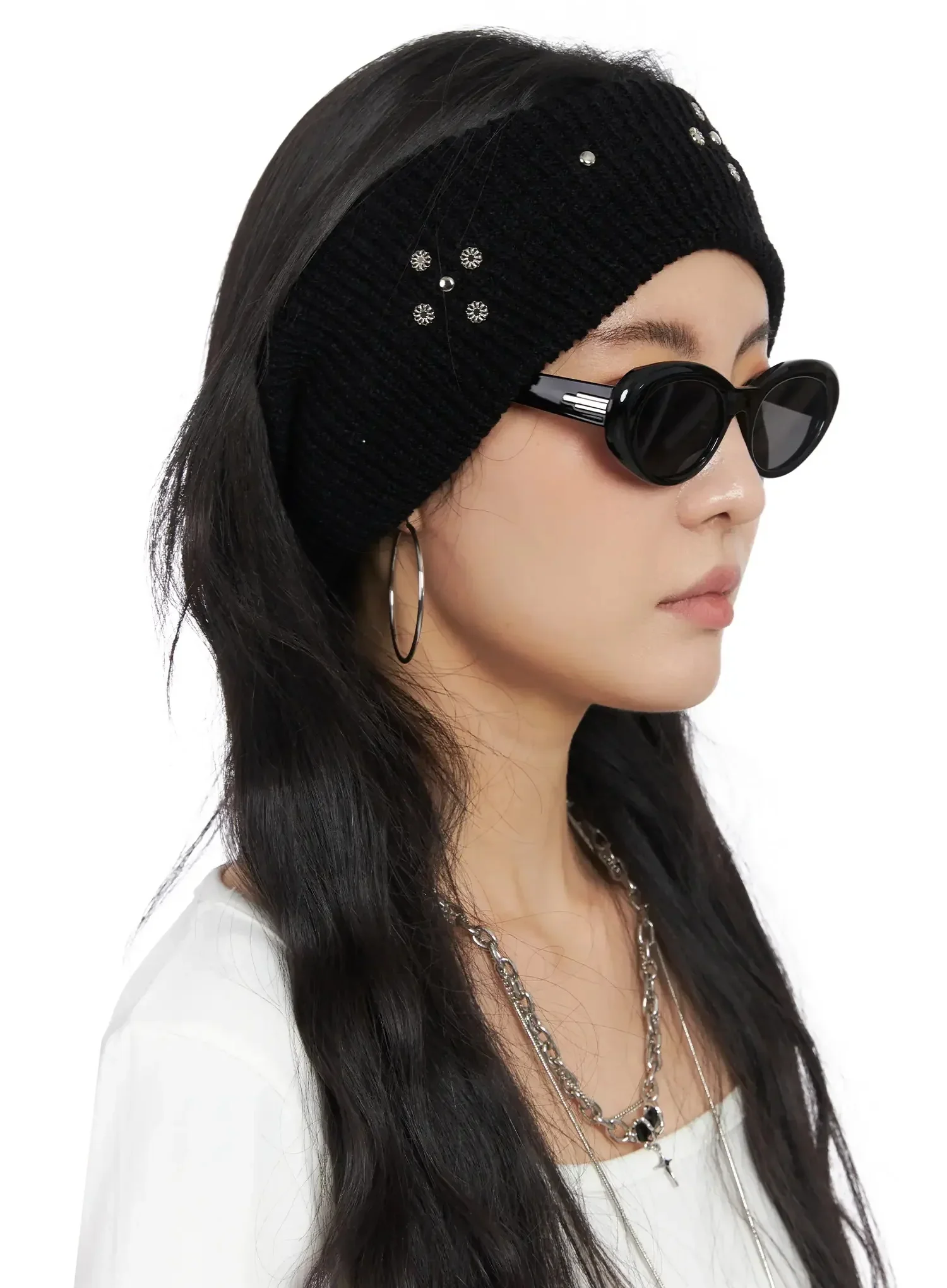 Crisscross Rhinestones Headband IN528 - Image 6