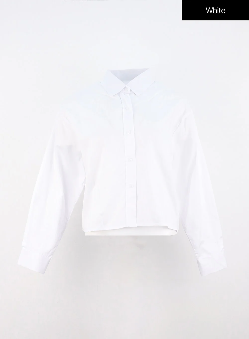 Crop Buttoned Blouse OO325 - Image 11
