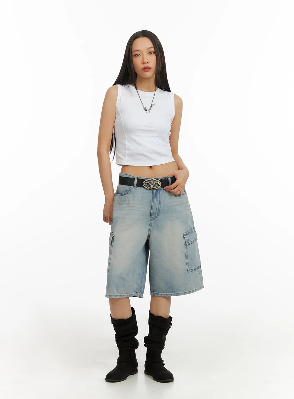 Crop Sleeveless Top IA417 - Image 2