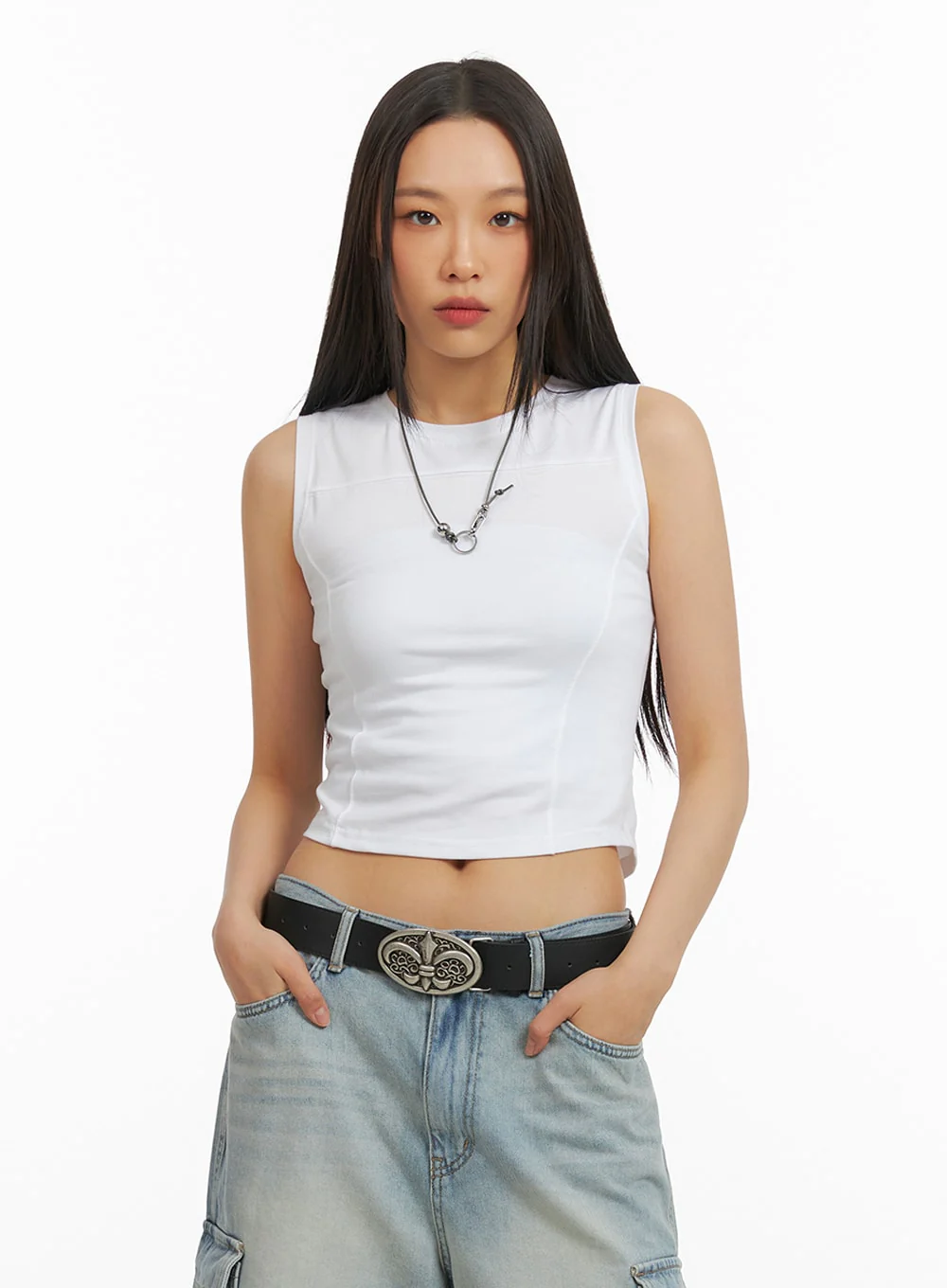 Crop Sleeveless Top IA417 - Image 4