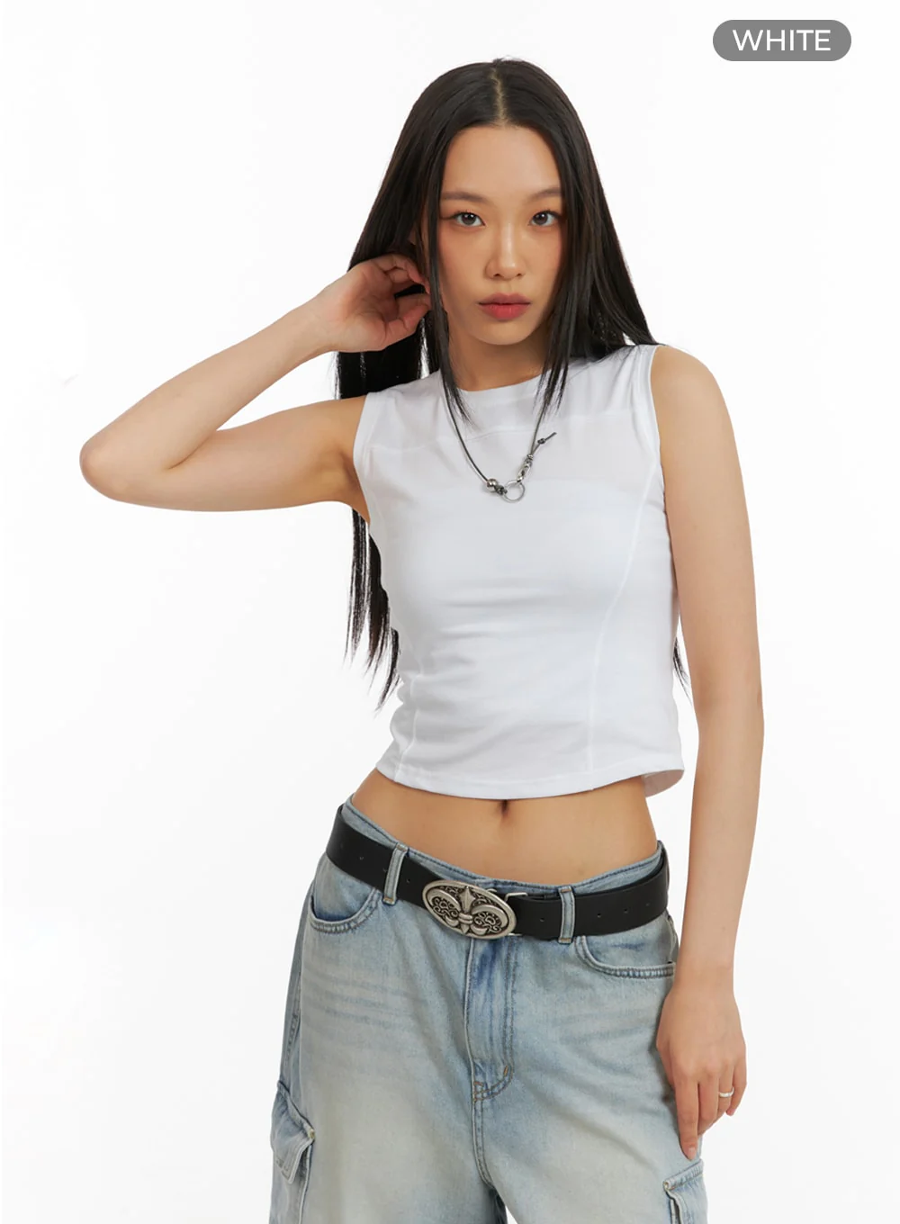 Crop Sleeveless Top IA417 - Image 8