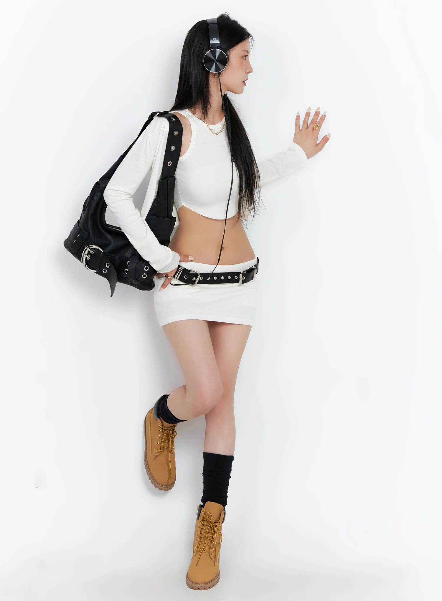 Cropped Cardigan 2-Piece Set IS508