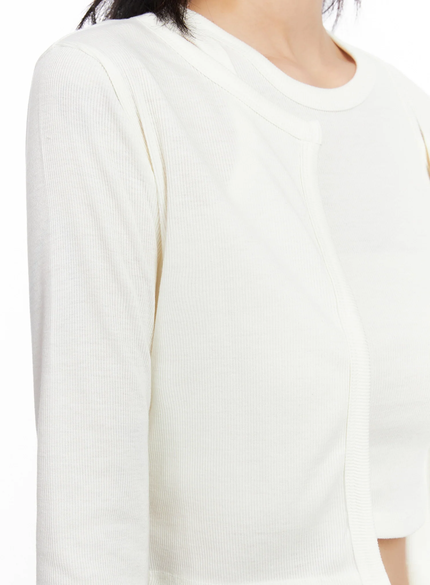Cropped Cardigan 2-Piece Set IS508 - Image 4