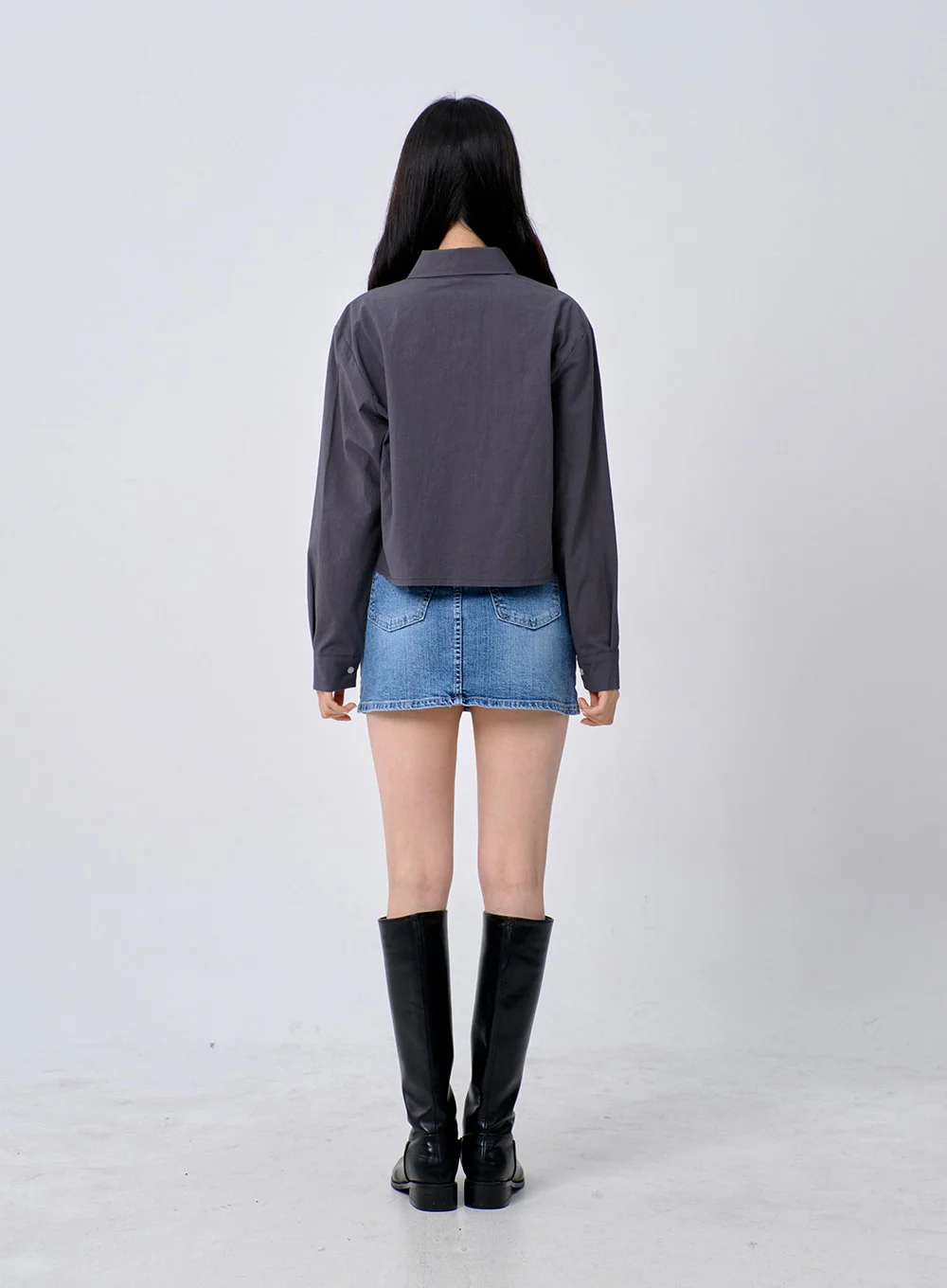 Cropped Shirt OM329 - Image 11