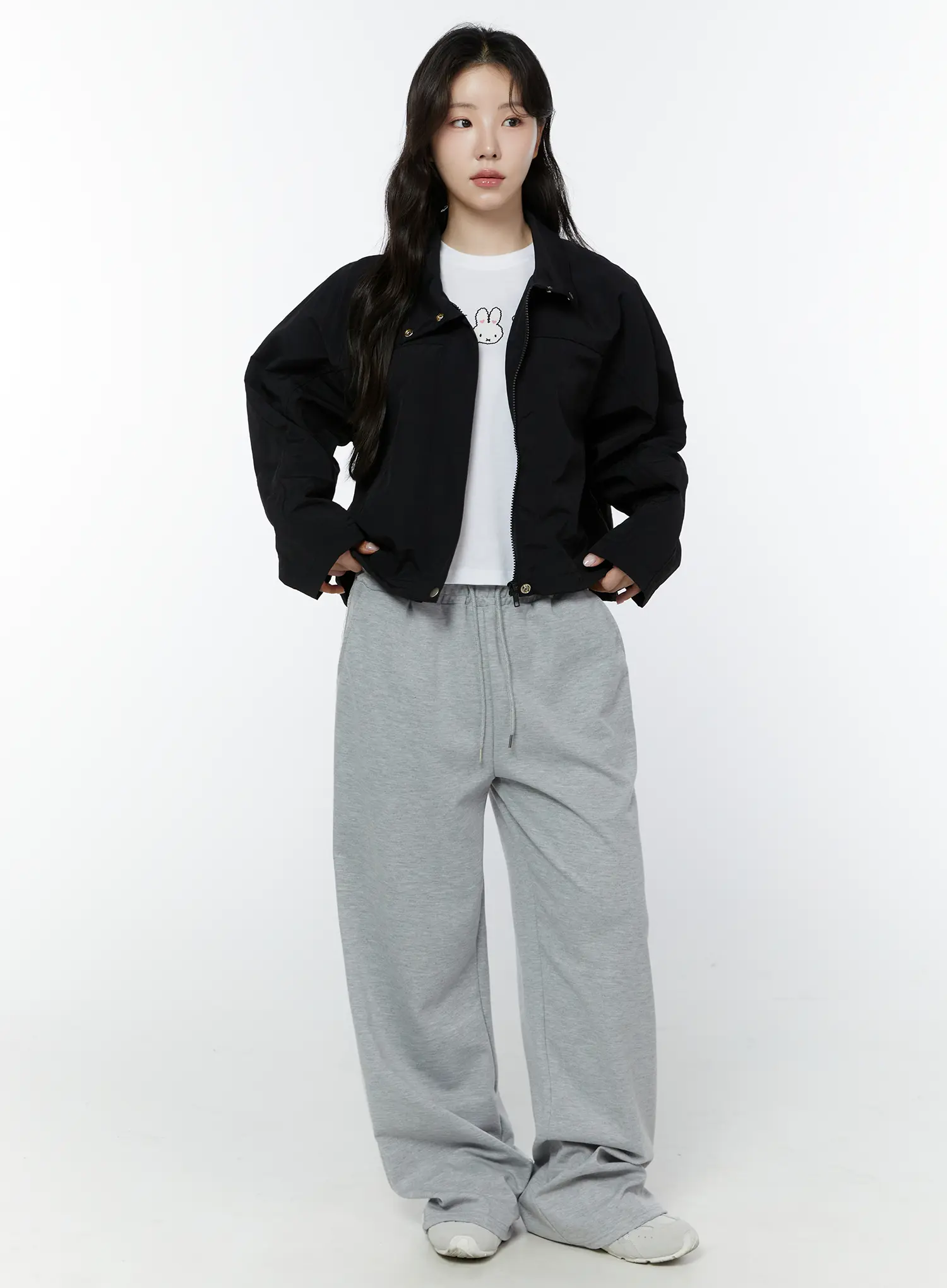 Cropped Windbreaker Jacket IY507 - Image 7