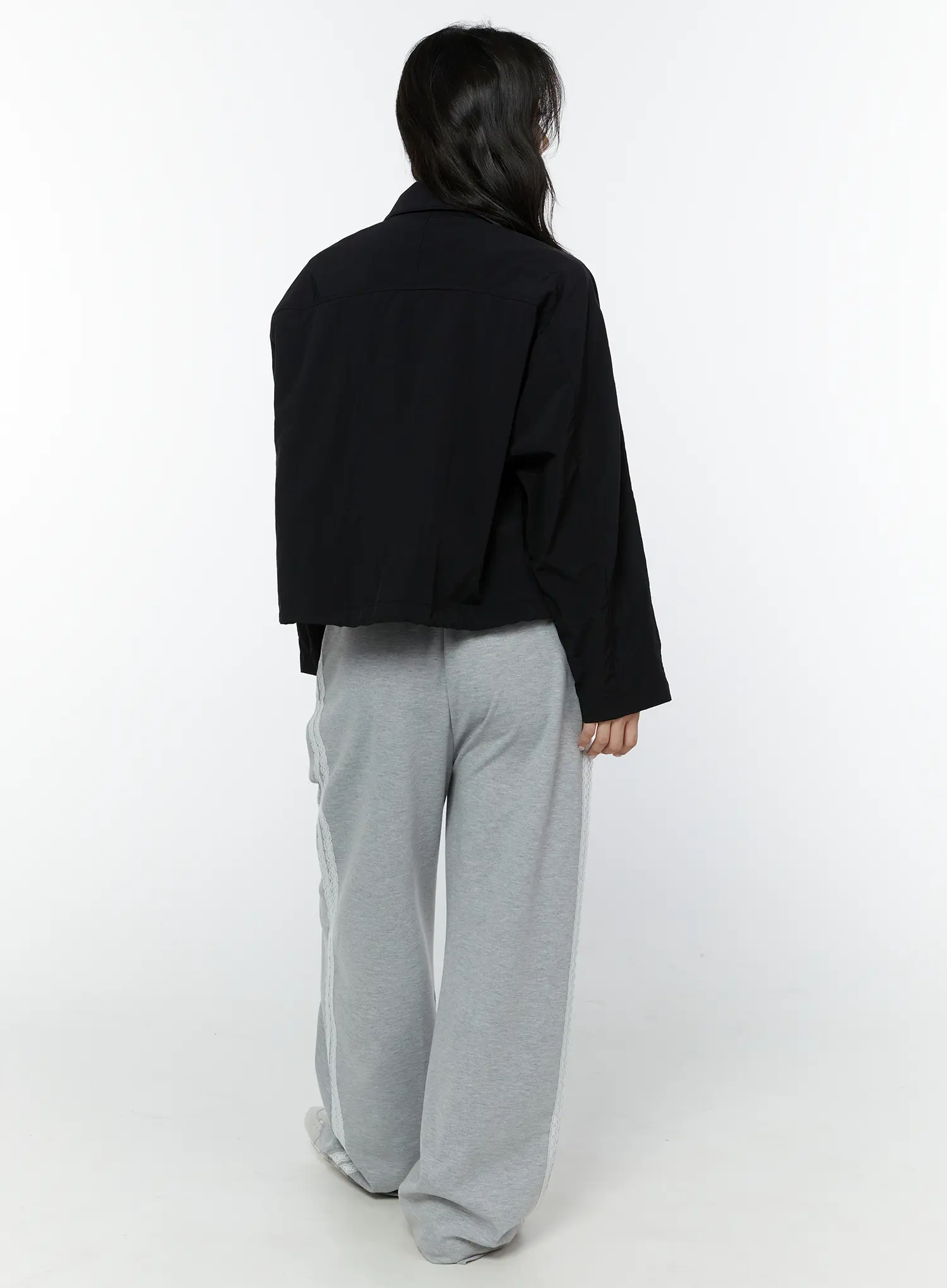 Cropped Windbreaker Jacket IY507 - Image 9