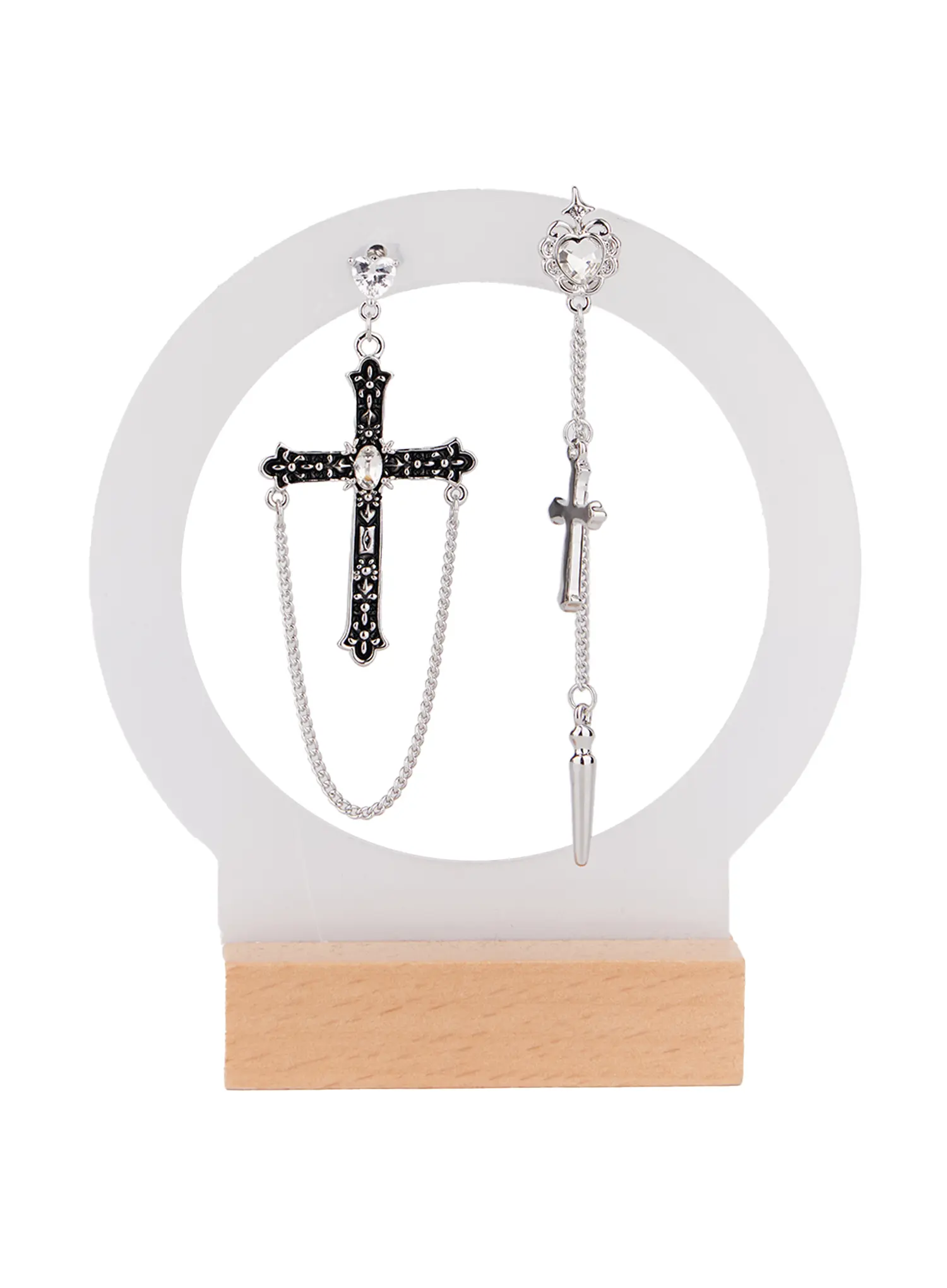 Cross Dangle Earrings IF526 - Image 6