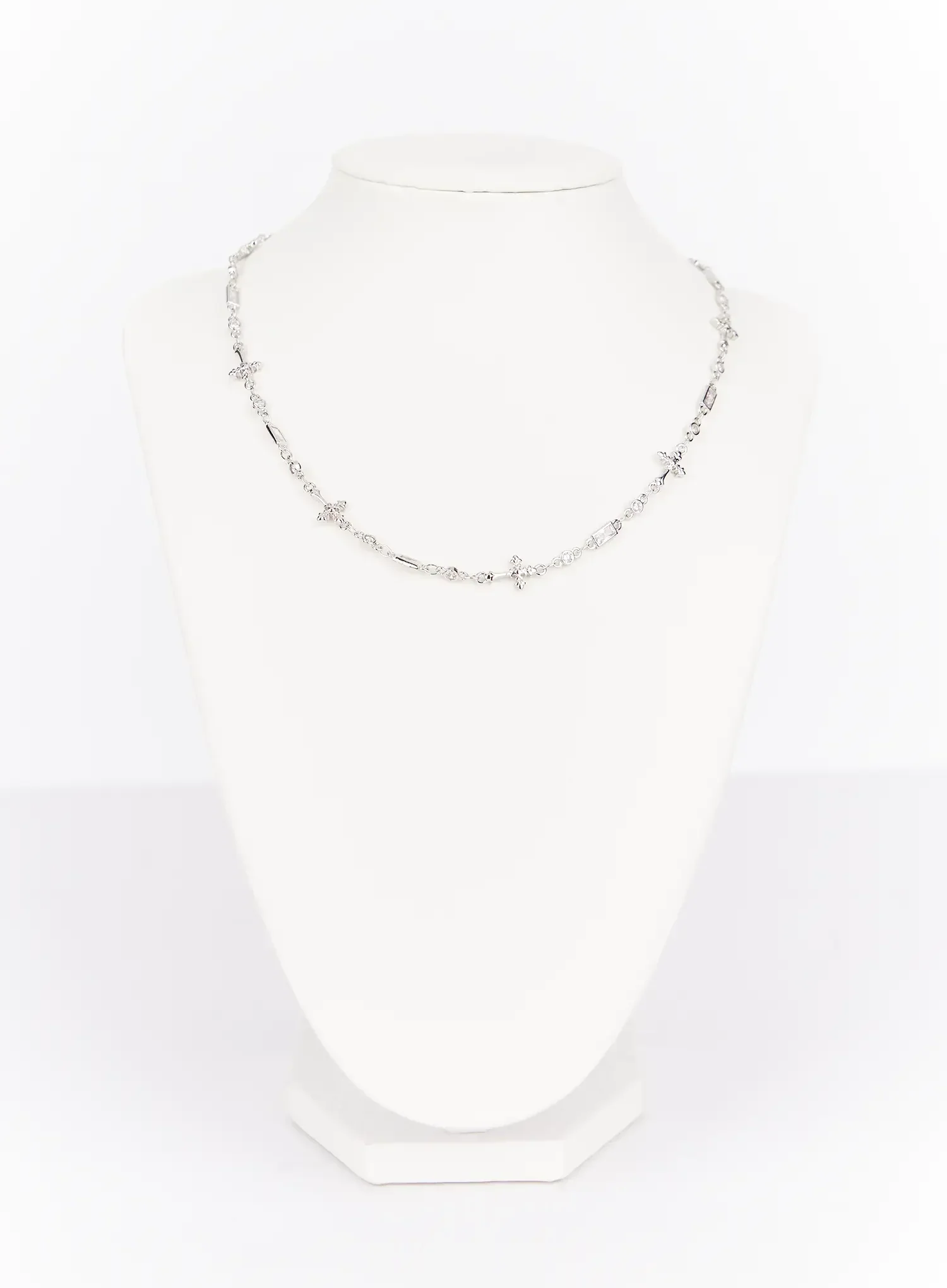 Cubic Cross Chain Necklace IM531 - Image 4