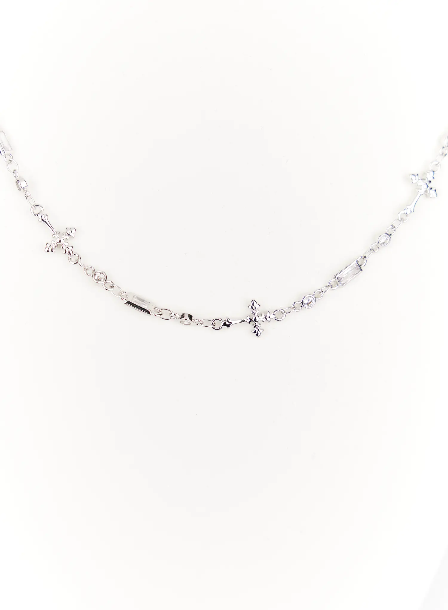 Cubic Cross Chain Necklace IM531 - Image 5