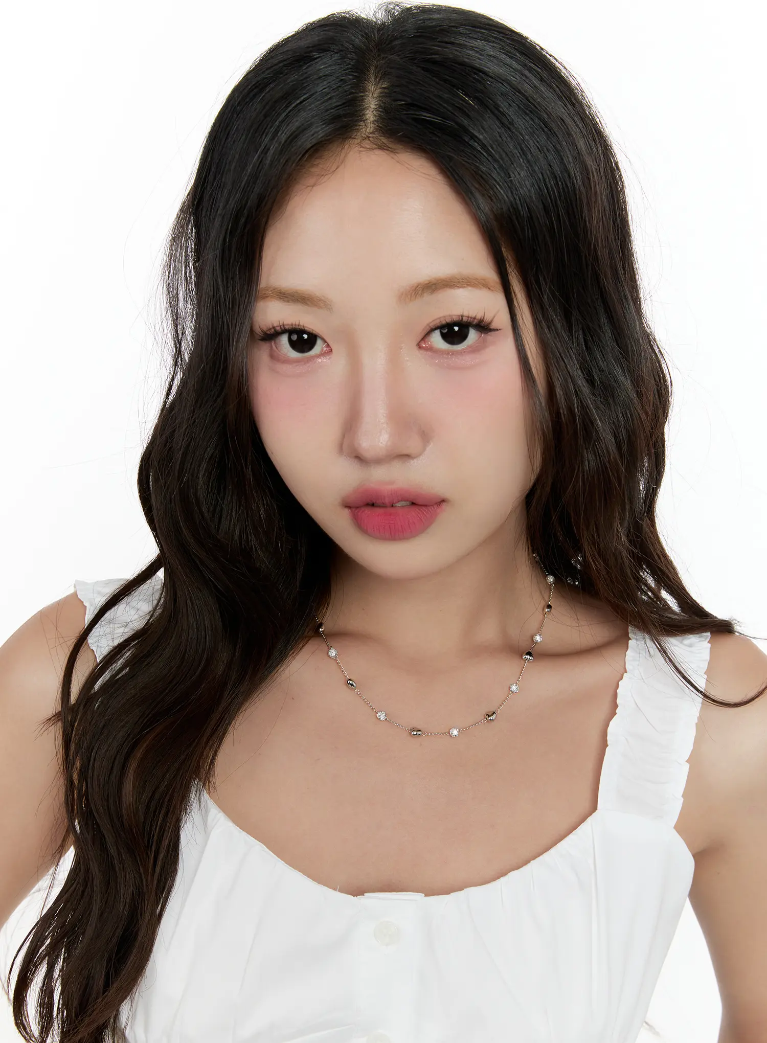 Cubic Heart Chain Necklace CG501 - Image 2