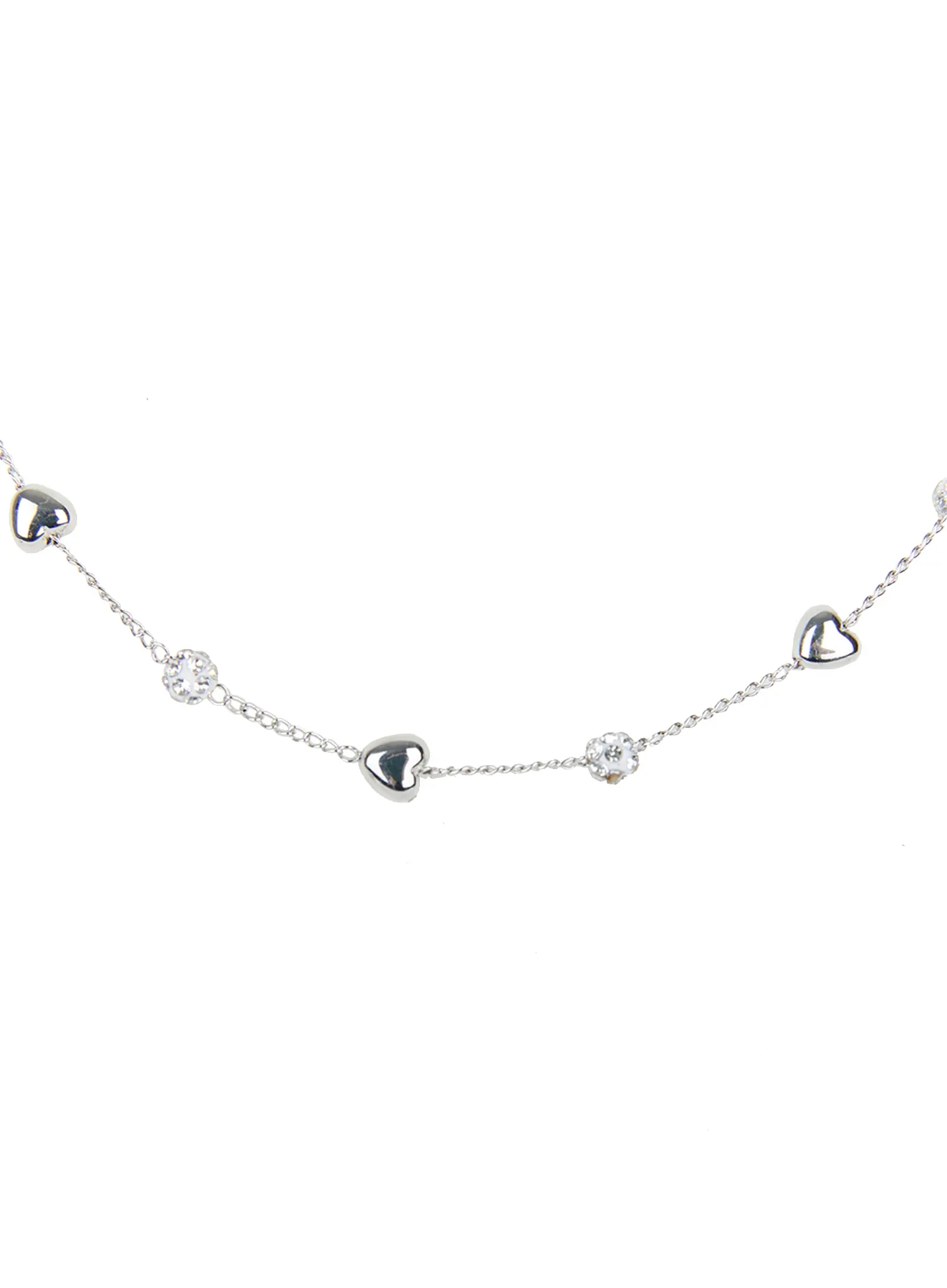 Cubic Heart Chain Necklace CG501 - Image 5
