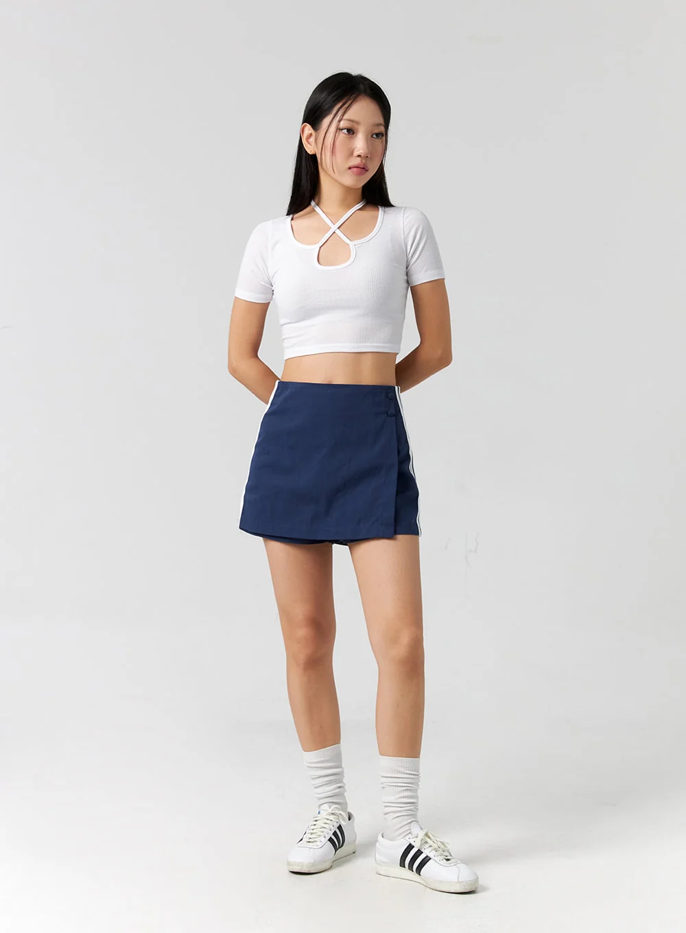 Cut Out Ribbed Tee CG302 - Image 4