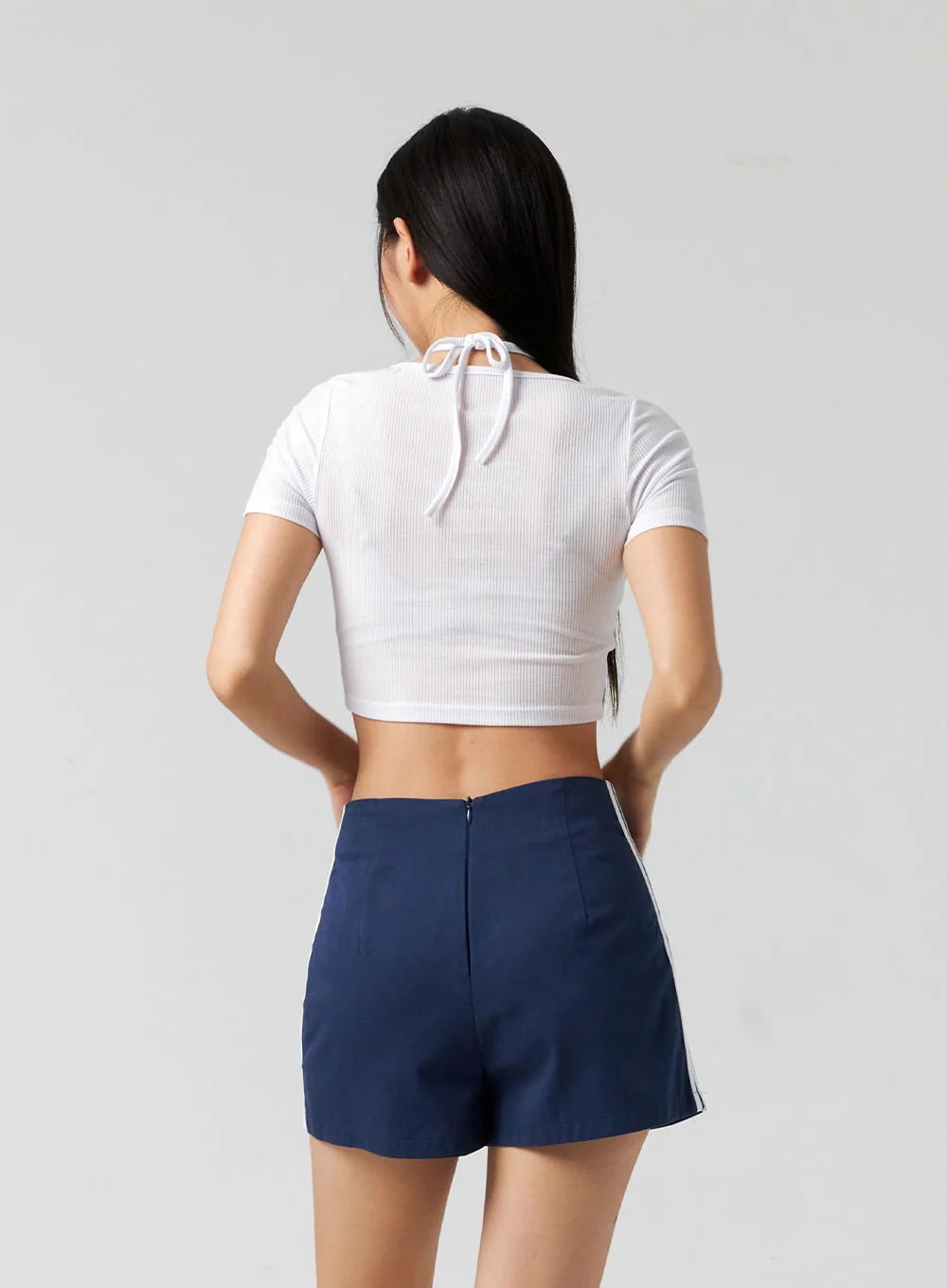 Cut Out Ribbed Tee CG302 - Image 6