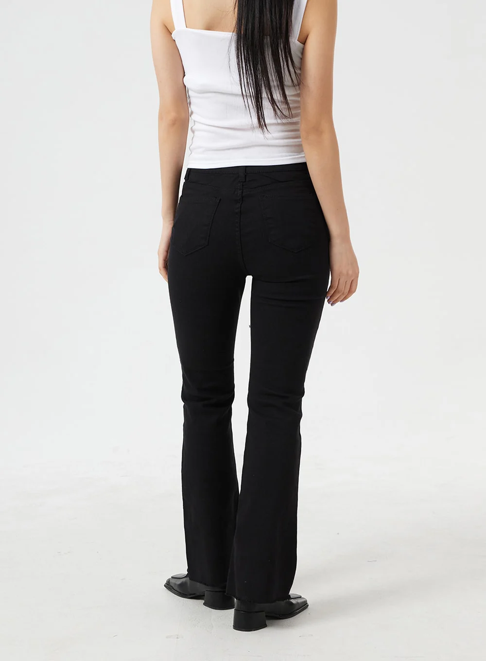 Cutting Hem Bootcut Pants BM304 - Image 3