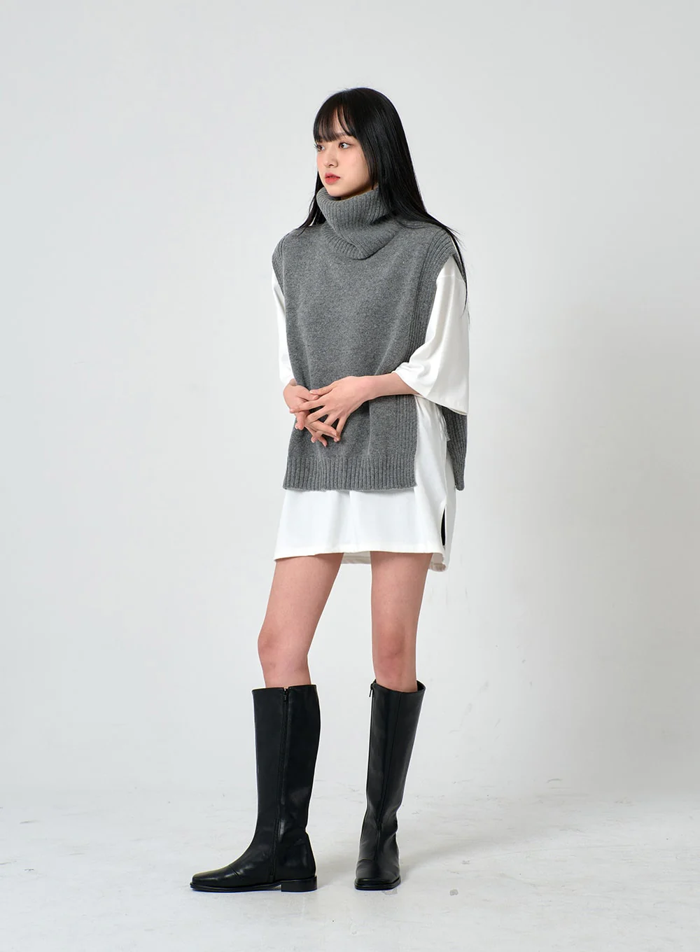 Daily Square Toe Long Boots OD01 - Image 9