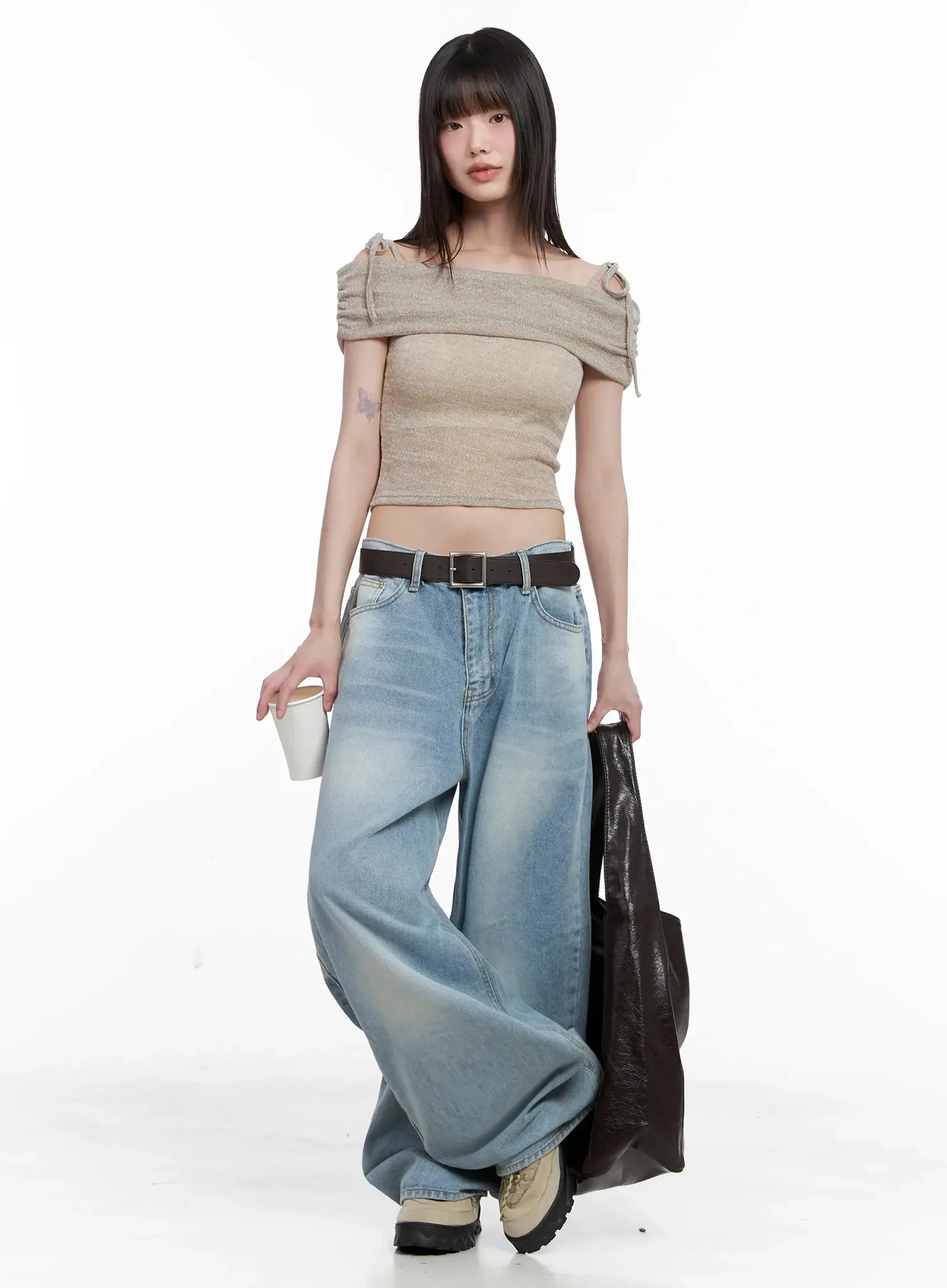Dain Washed Wide-Leg Jeans IL531 - Image 2