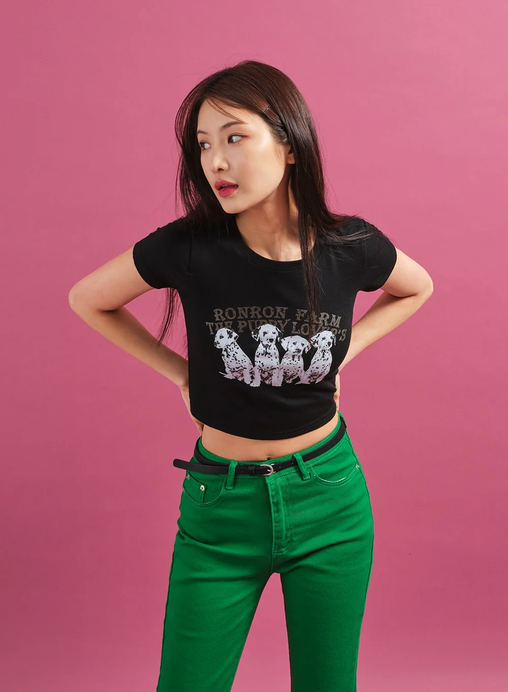 Dalmation Crop T-Shirt CY17 - Image 2