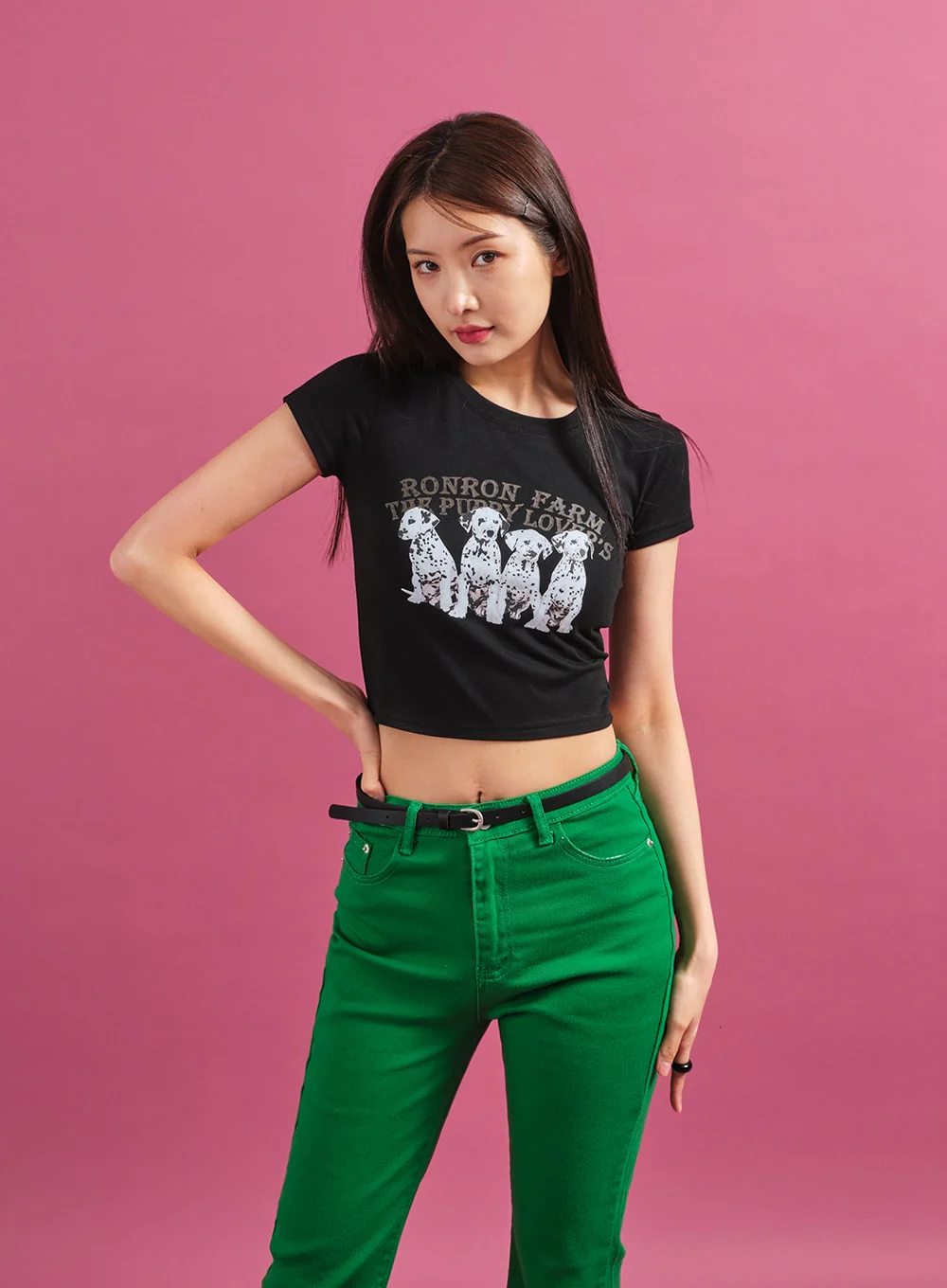 Dalmation Crop T-Shirt CY17 - Image 3
