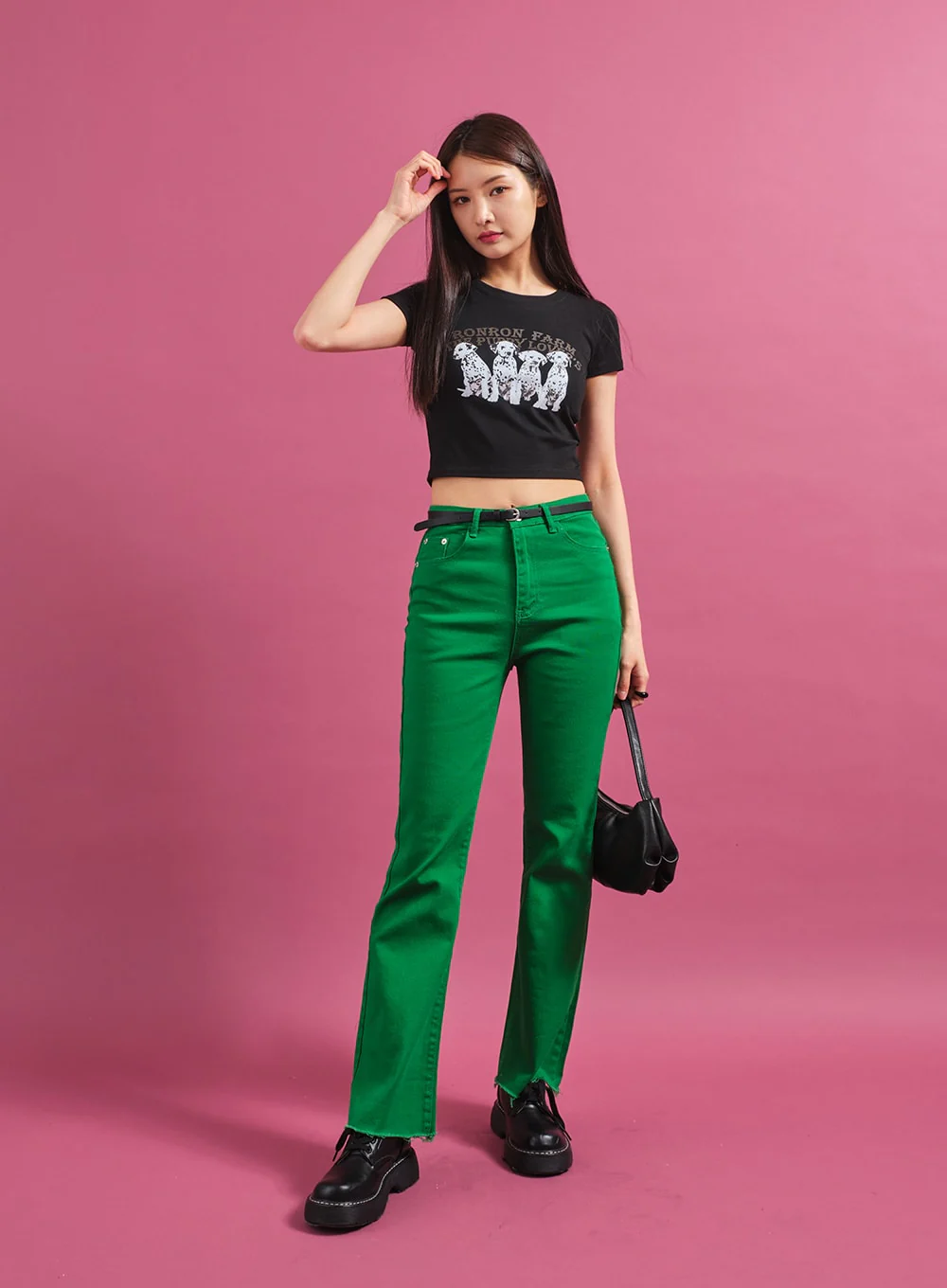 Dalmation Crop T-Shirt CY17 - Image 5