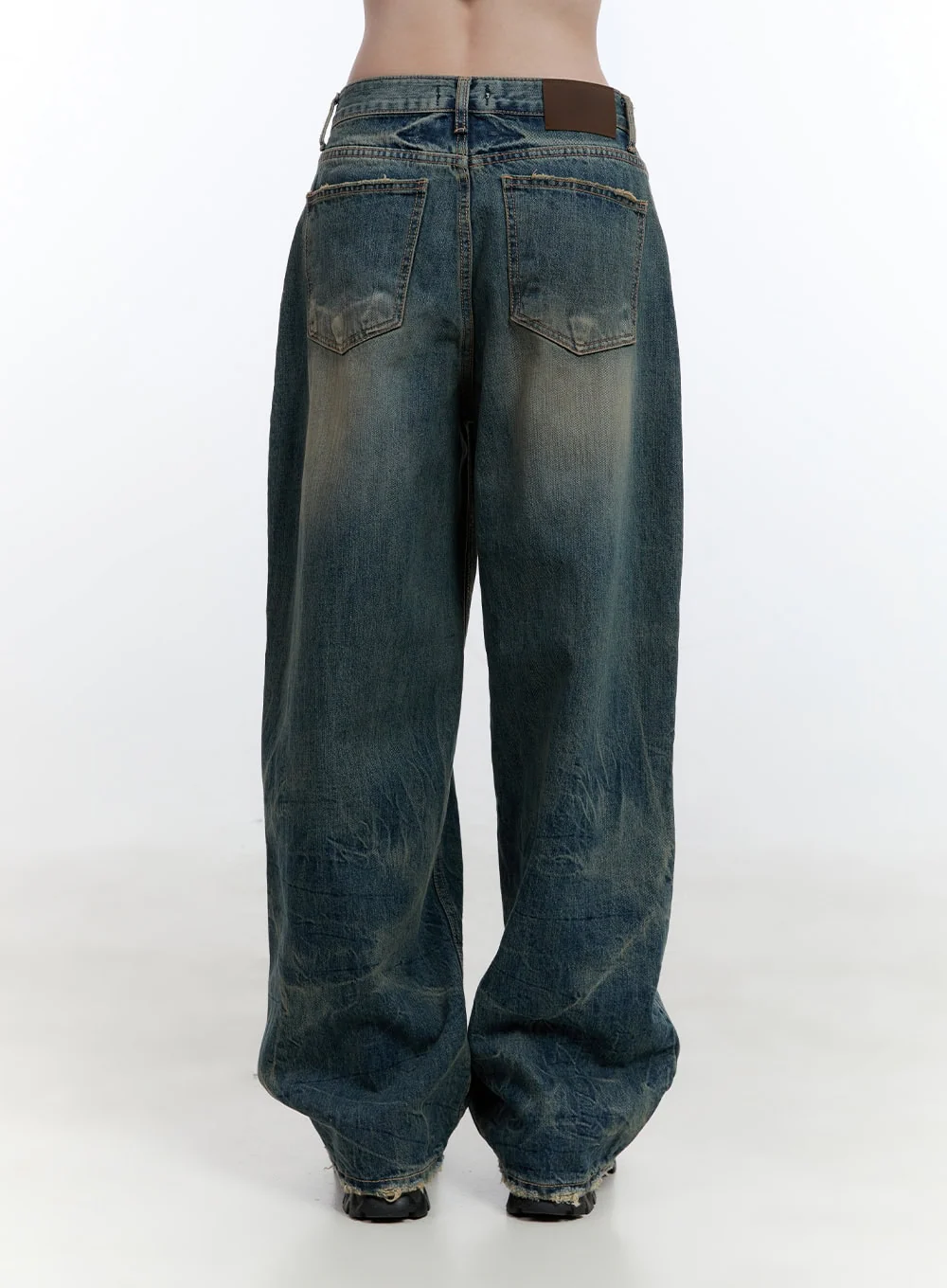 Danielle Vintage Washed Baggy Jeans CJ522 - Image 5