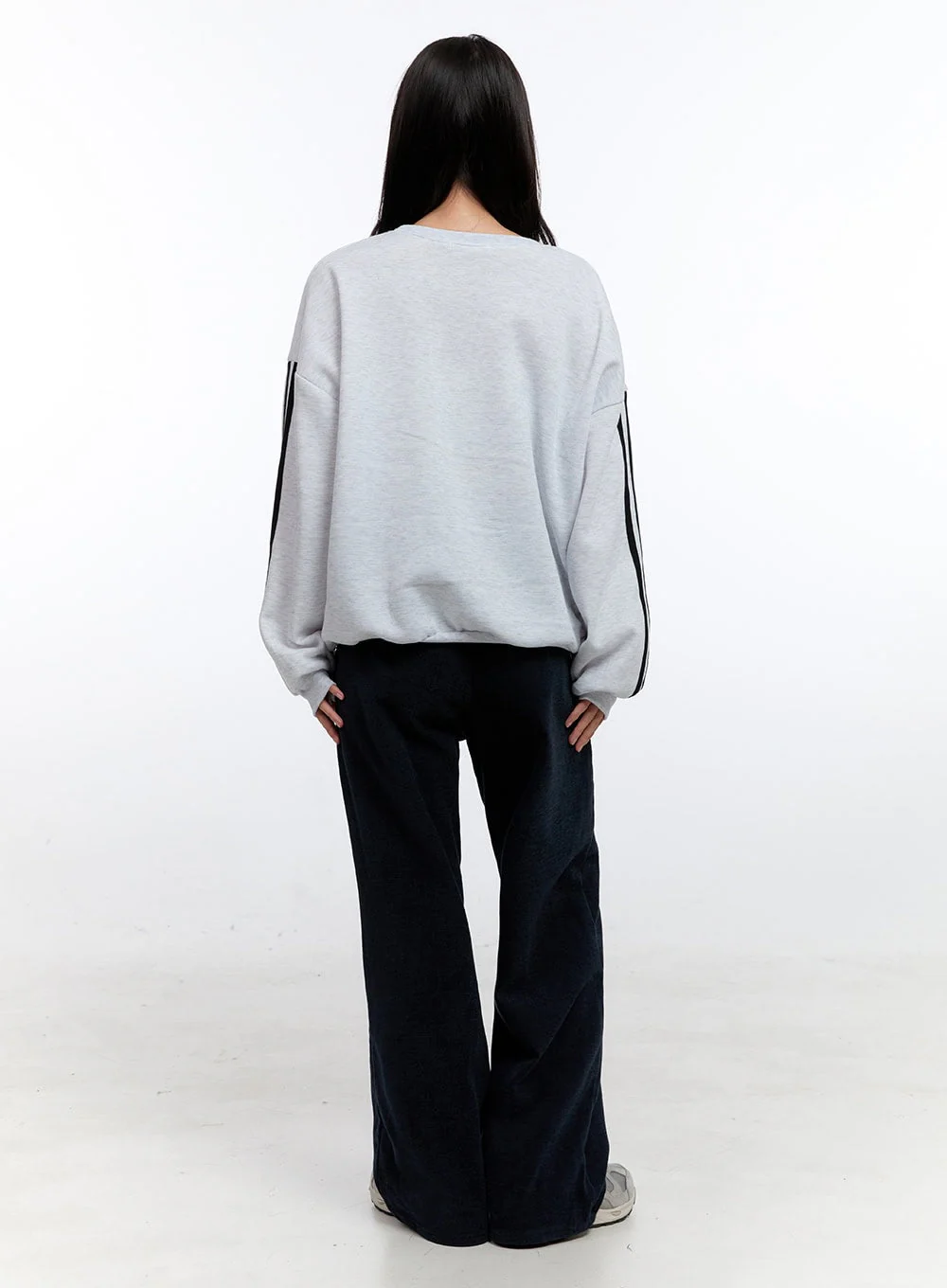 Dark Blue Relaxed-Fit Wide Leg Pants ON418 - Image 6