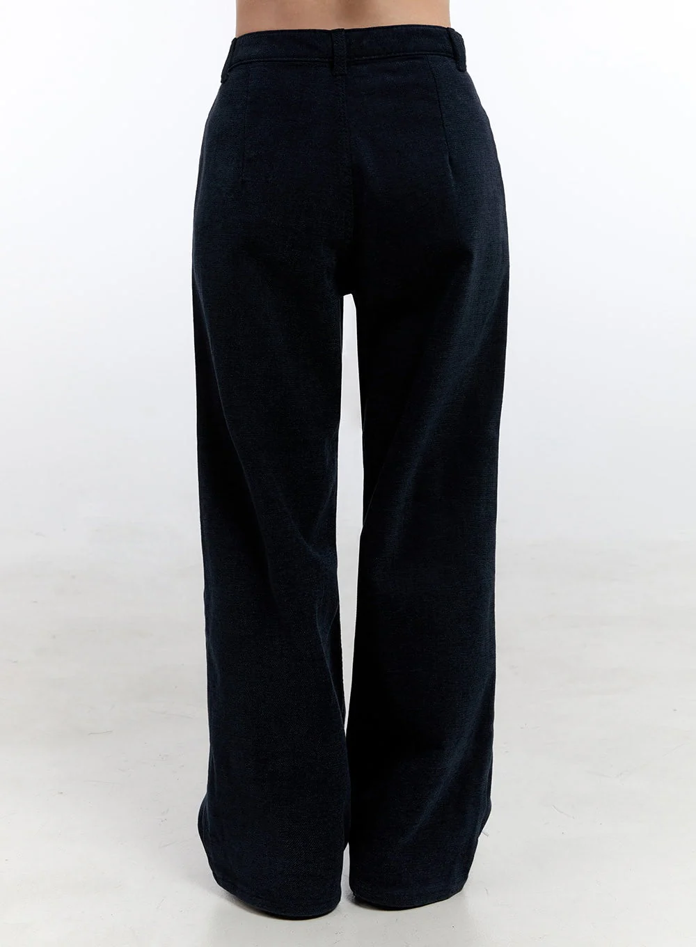 Dark Blue Relaxed-Fit Wide Leg Pants ON418 - Image 7