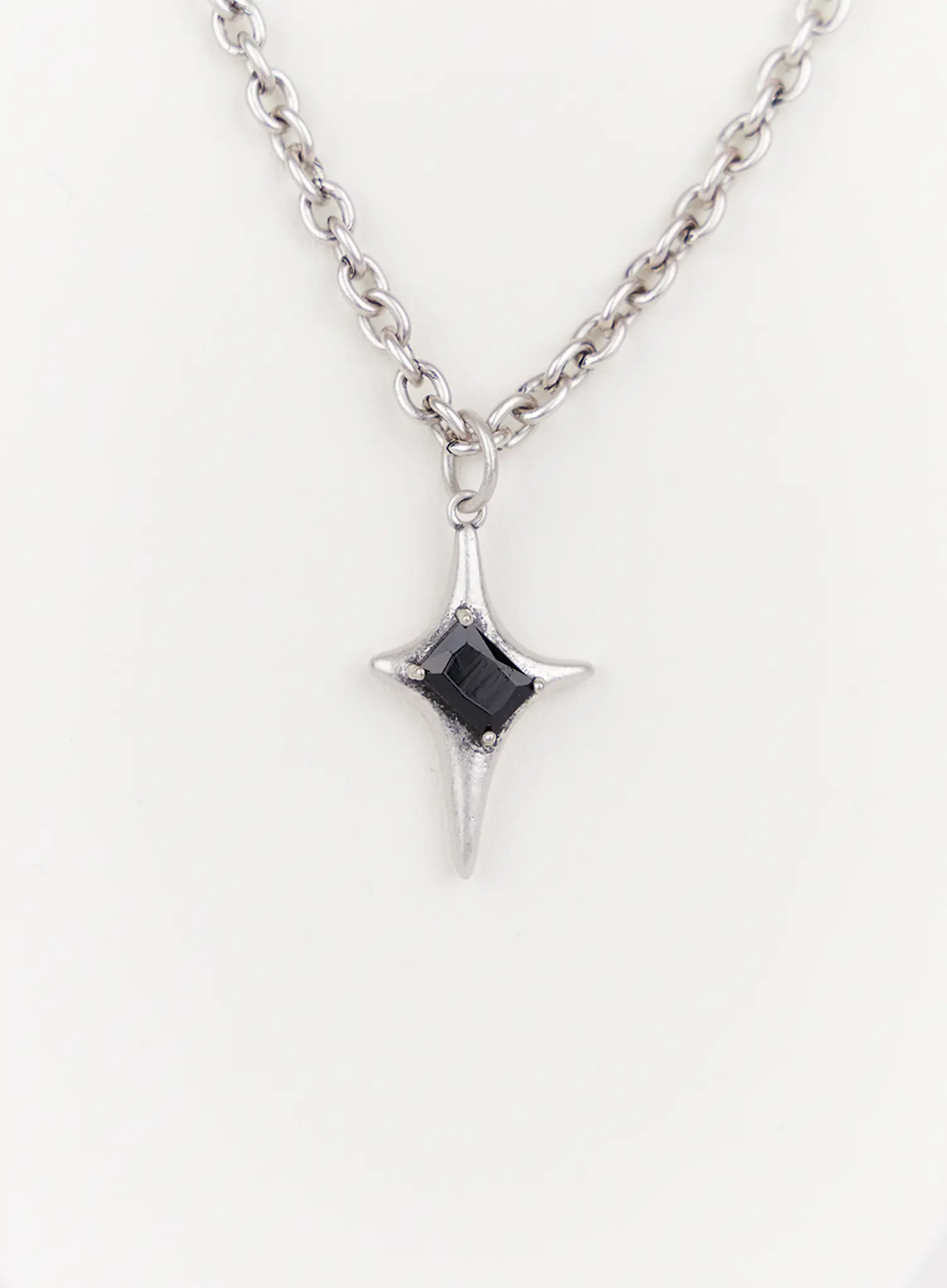 Dark Star Cross Chain Necklace IN514