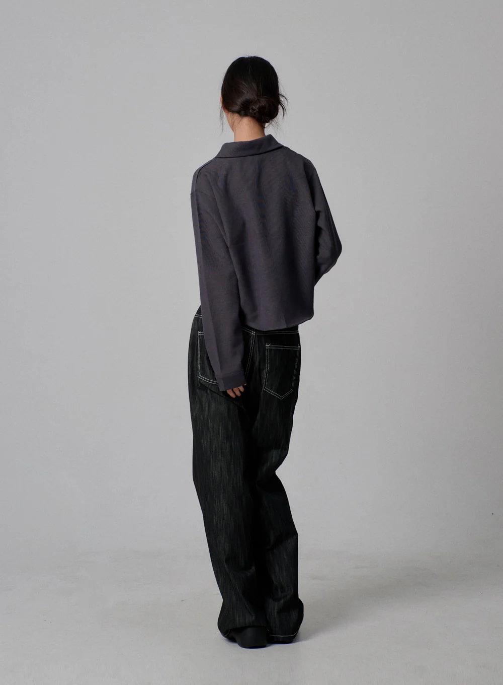 Dark Wash Baggy Jeans IJ313 - Image 12