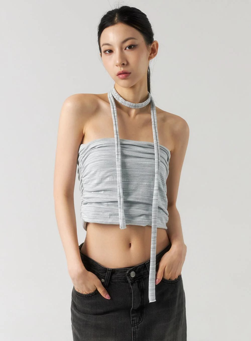 Dark Wash Denim Maxi Skirt CU321 - Image 10