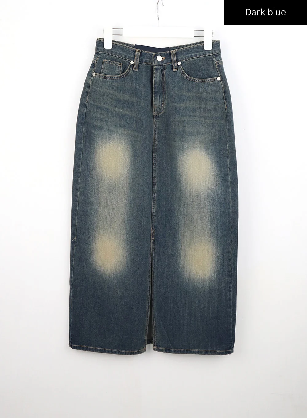 Dark Wash Denim Maxi Skirt CU321 - Image 13