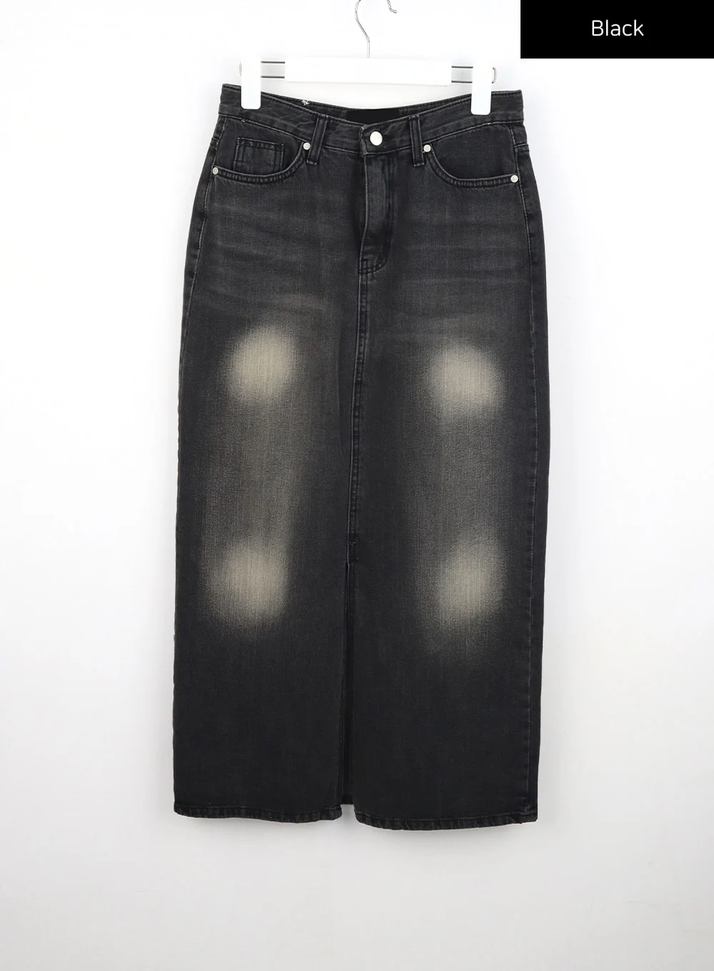 Dark Wash Denim Maxi Skirt CU321 - Image 14