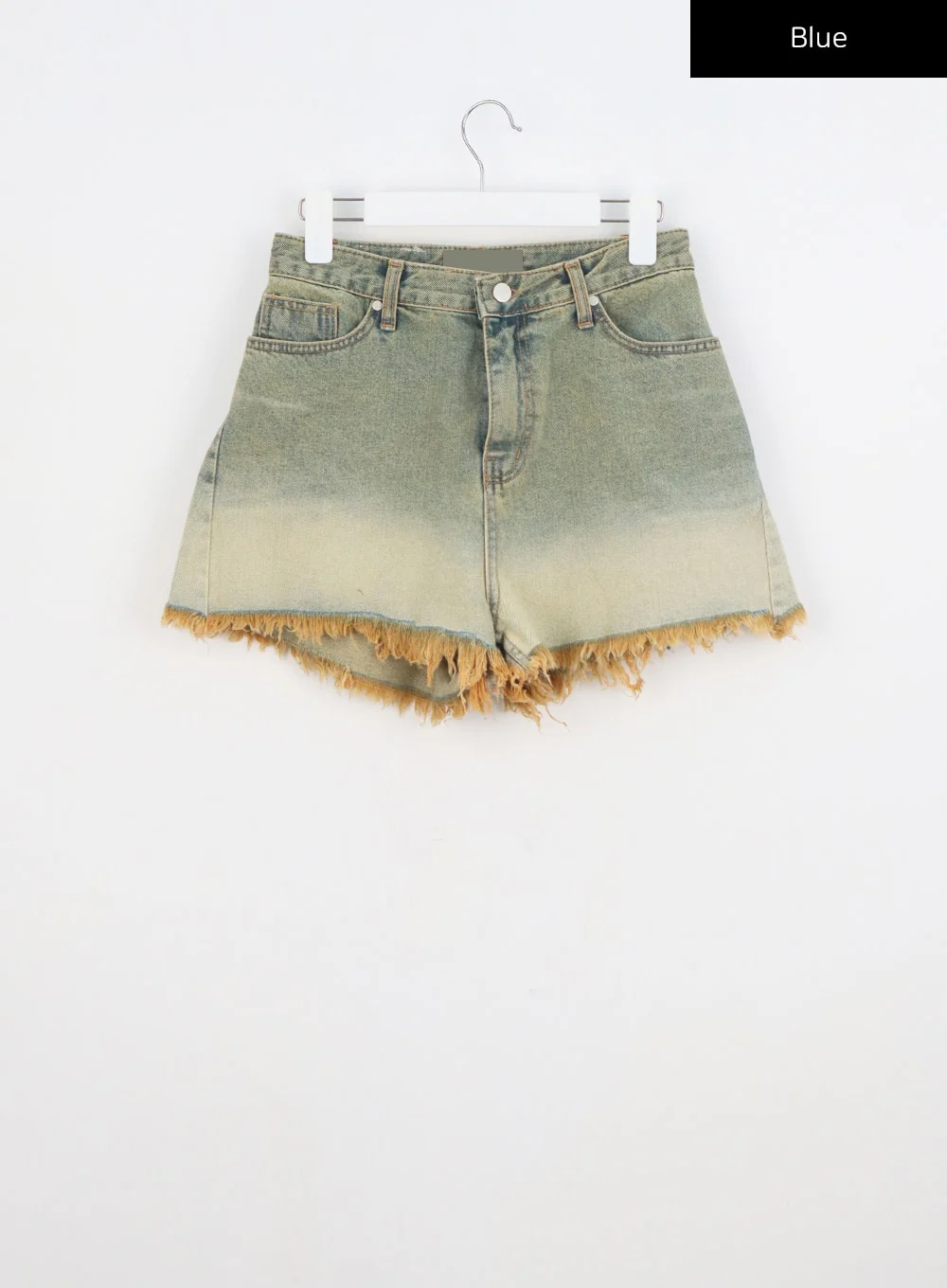 Denim Ripped Hem Shorts CY325 - Image 14