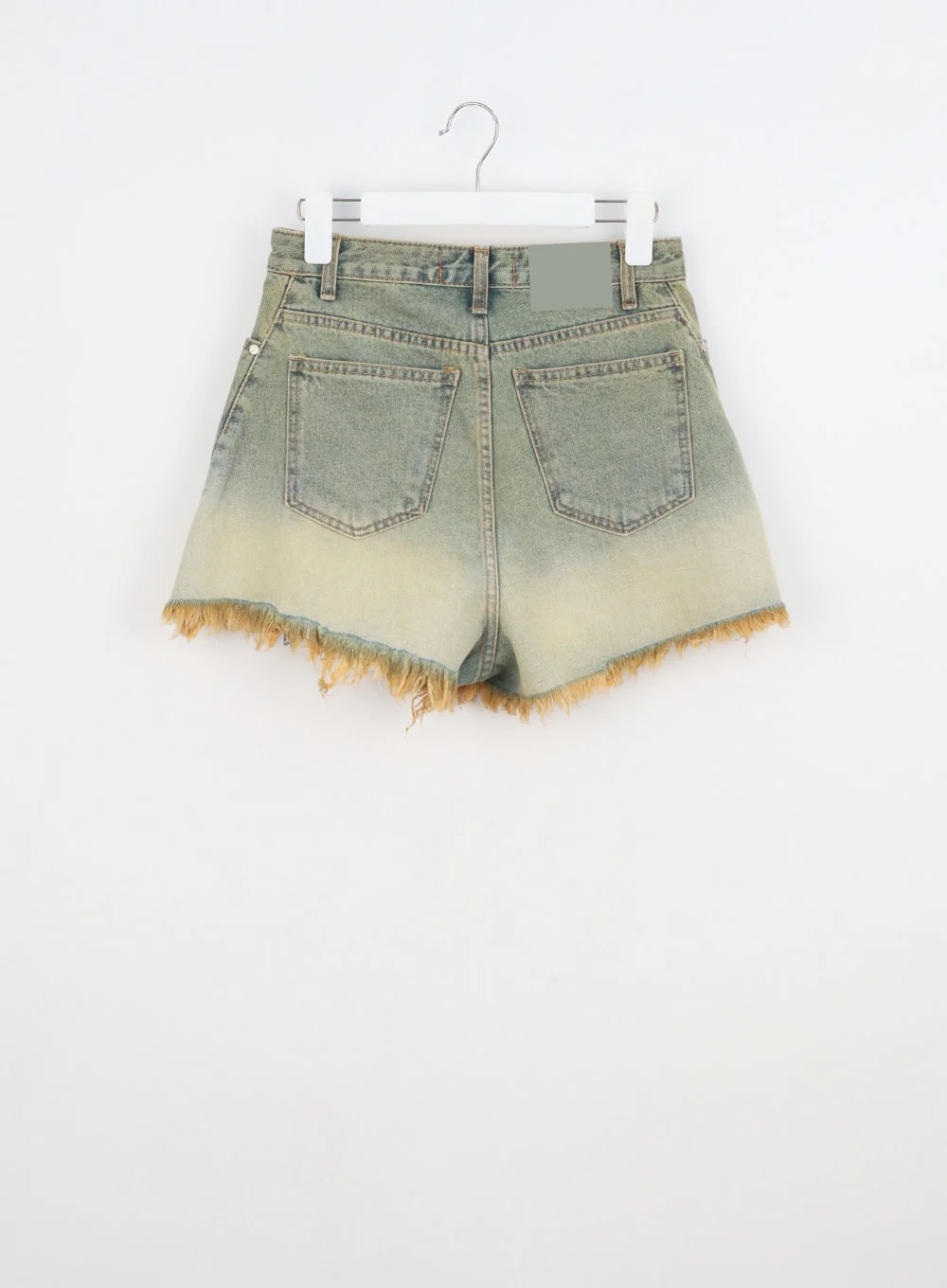 Denim Ripped Hem Shorts CY325 - Image 15