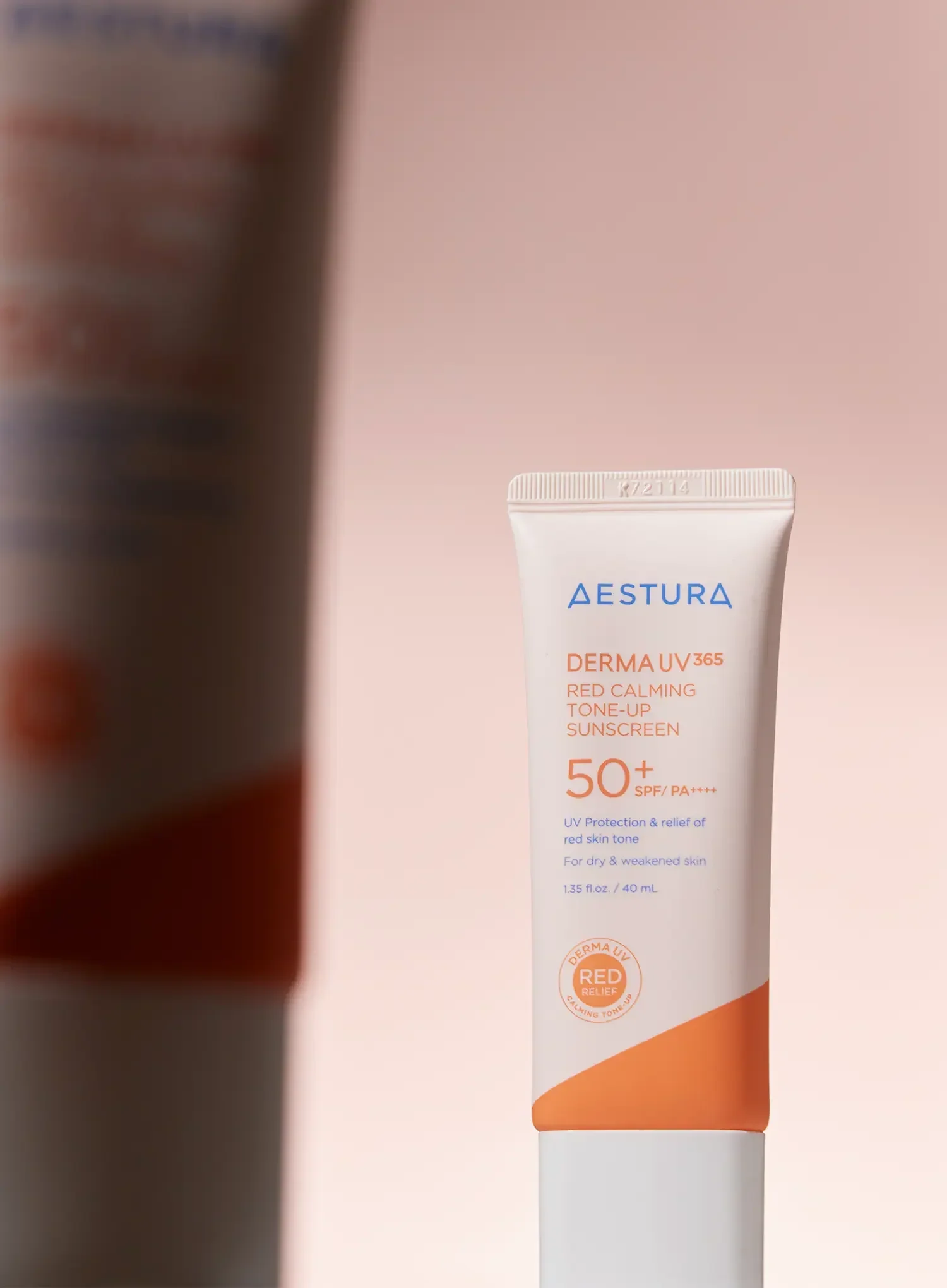 Derma UV 365 Red Calming Tone-up Sunscreen (SPF50+ PA++++) (40ml) - Image 2
