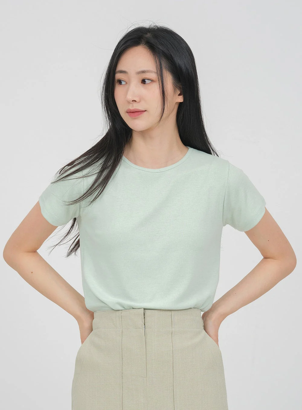 Desaturated Spandex T-shirt OA19 - Image 4