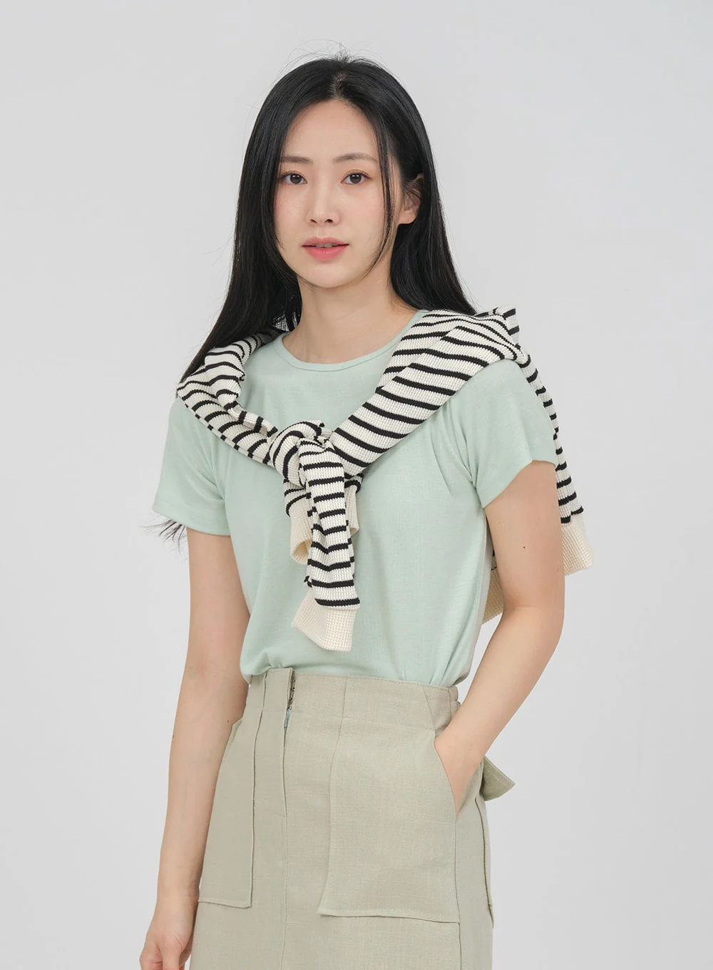 Desaturated Spandex T-shirt OA19 - Image 6
