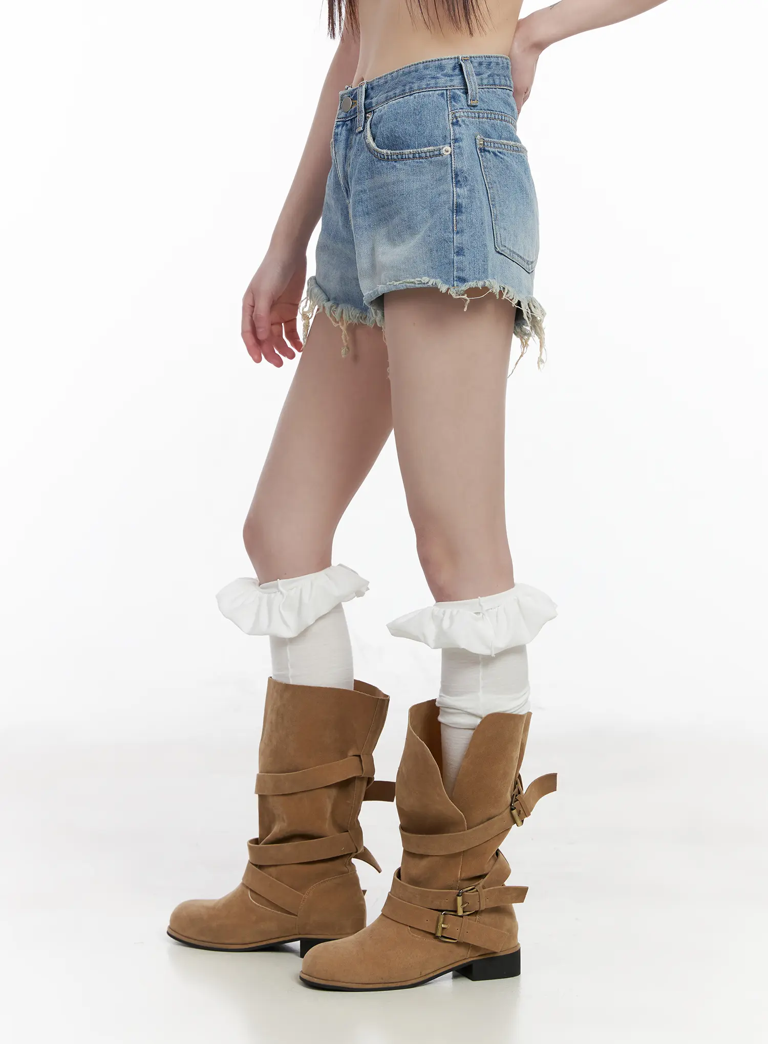 Distressed Denim Shorts CM525 - Image 3