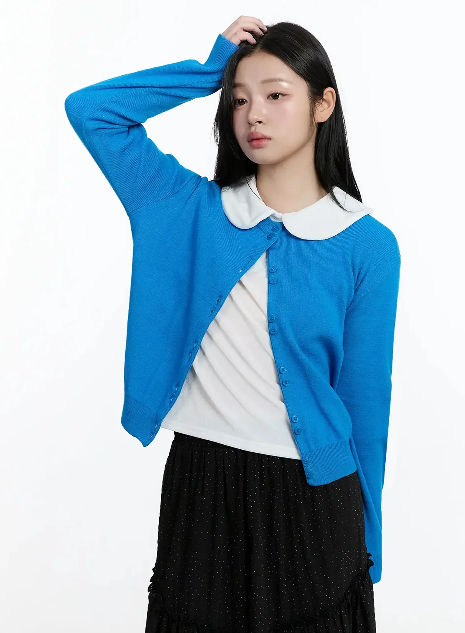 Double Button Knit Cardigan IM513 - Image 14