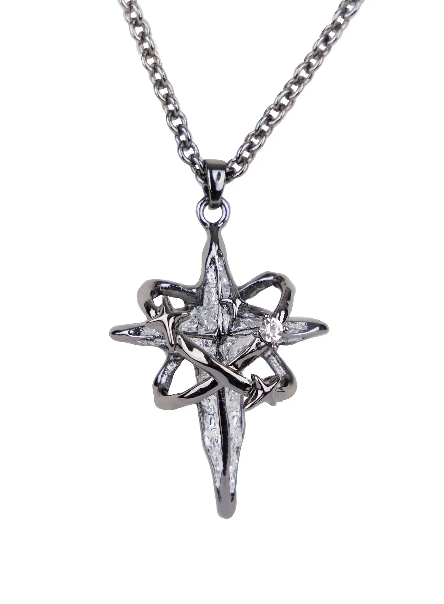 Double Layered Beaded Pendant Necklace IN510 - Image 5