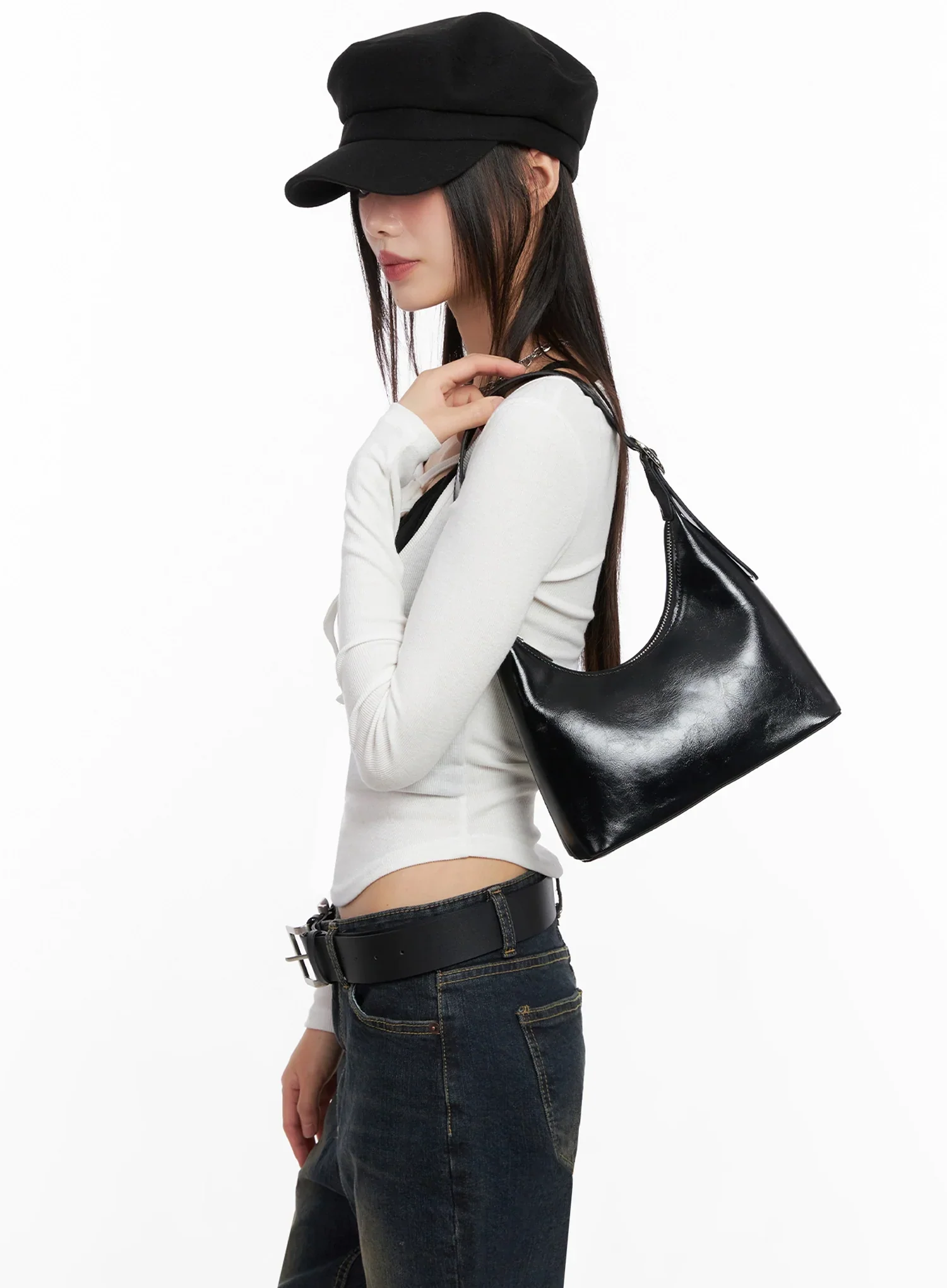 Double Square Buckle Belt IN503 - Image 3