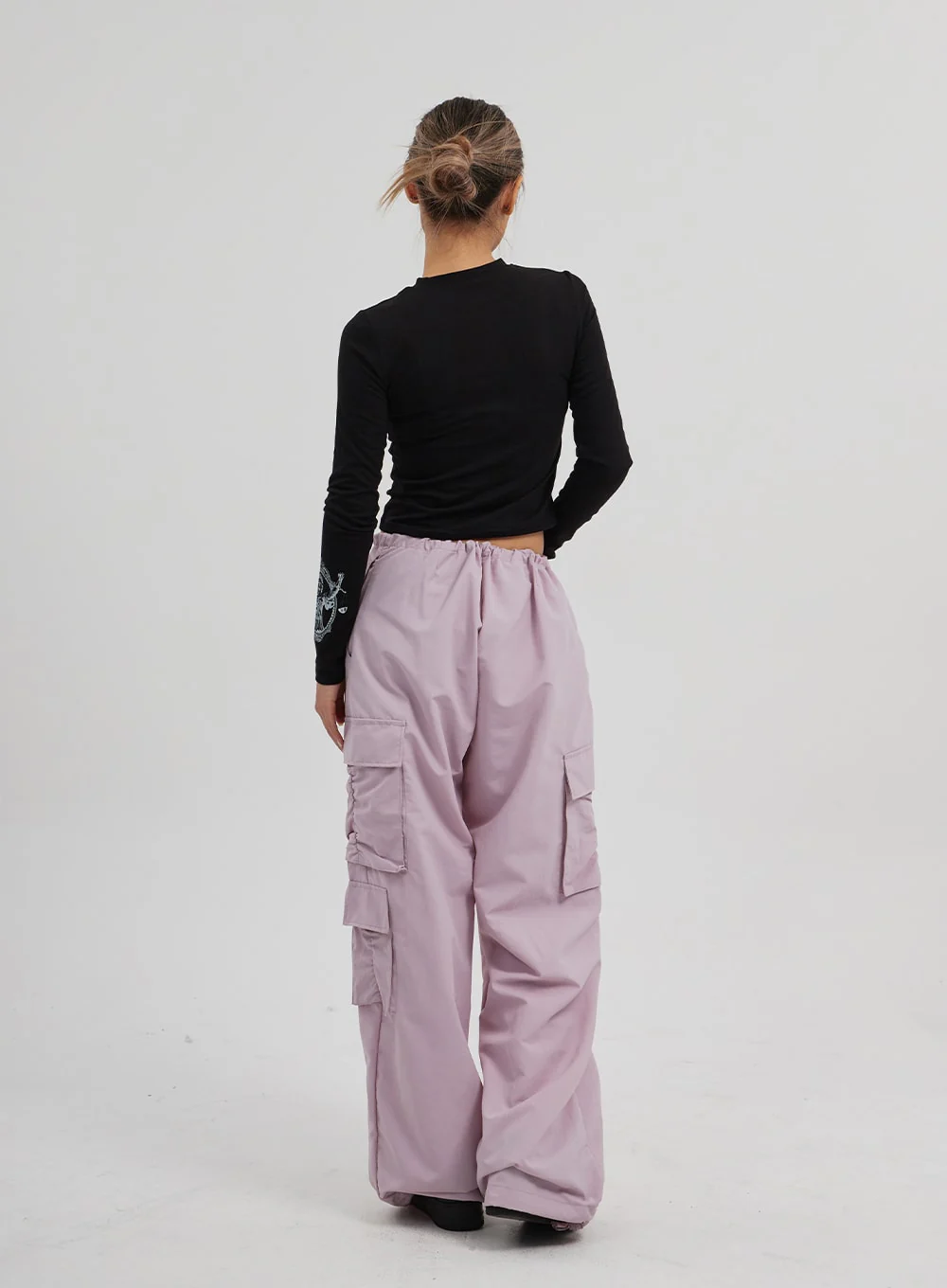 Drawstring Cargo Baggy Pants CF313 - Image 13