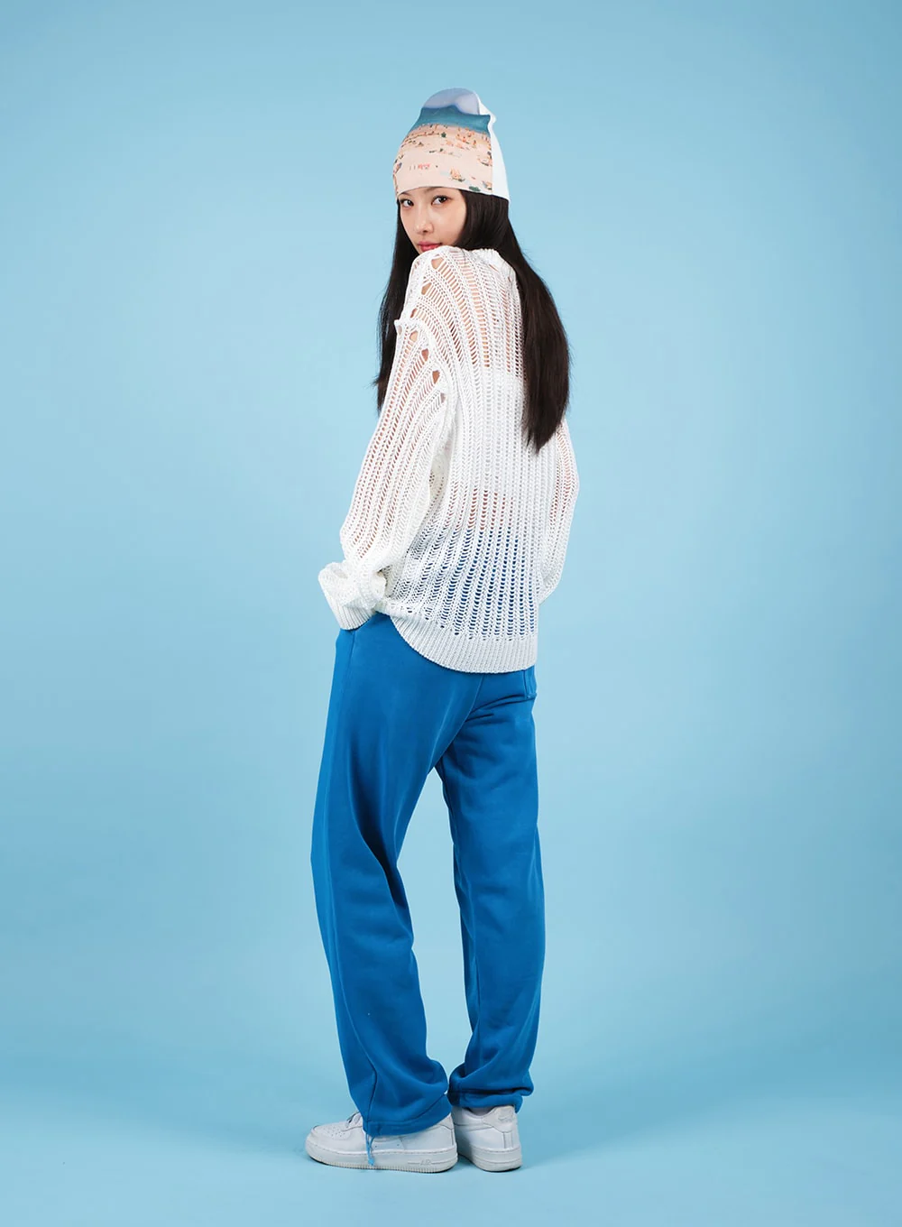 Drawstring Waist Banded Sweat Pants CAO13 - Image 11