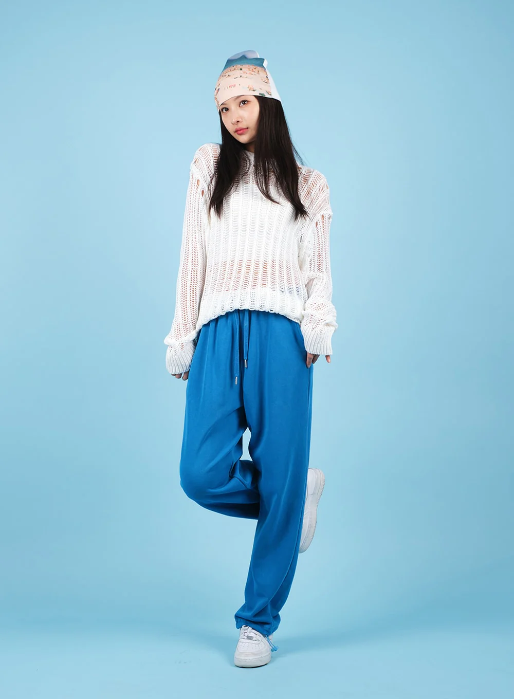Drawstring Waist Banded Sweat Pants CAO13 - Image 7
