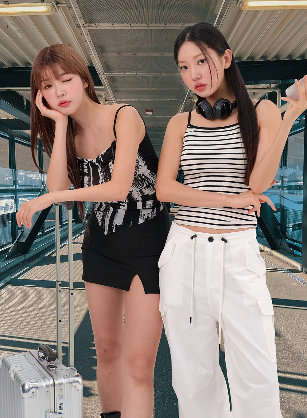 Drawstring Wide Pants IL310 - Image 10